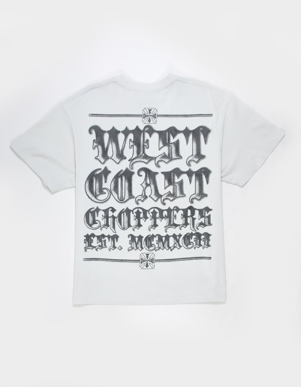 WEST COAST CHOPPERS Est MCMXCII Mens Boxy Tee - GRAY