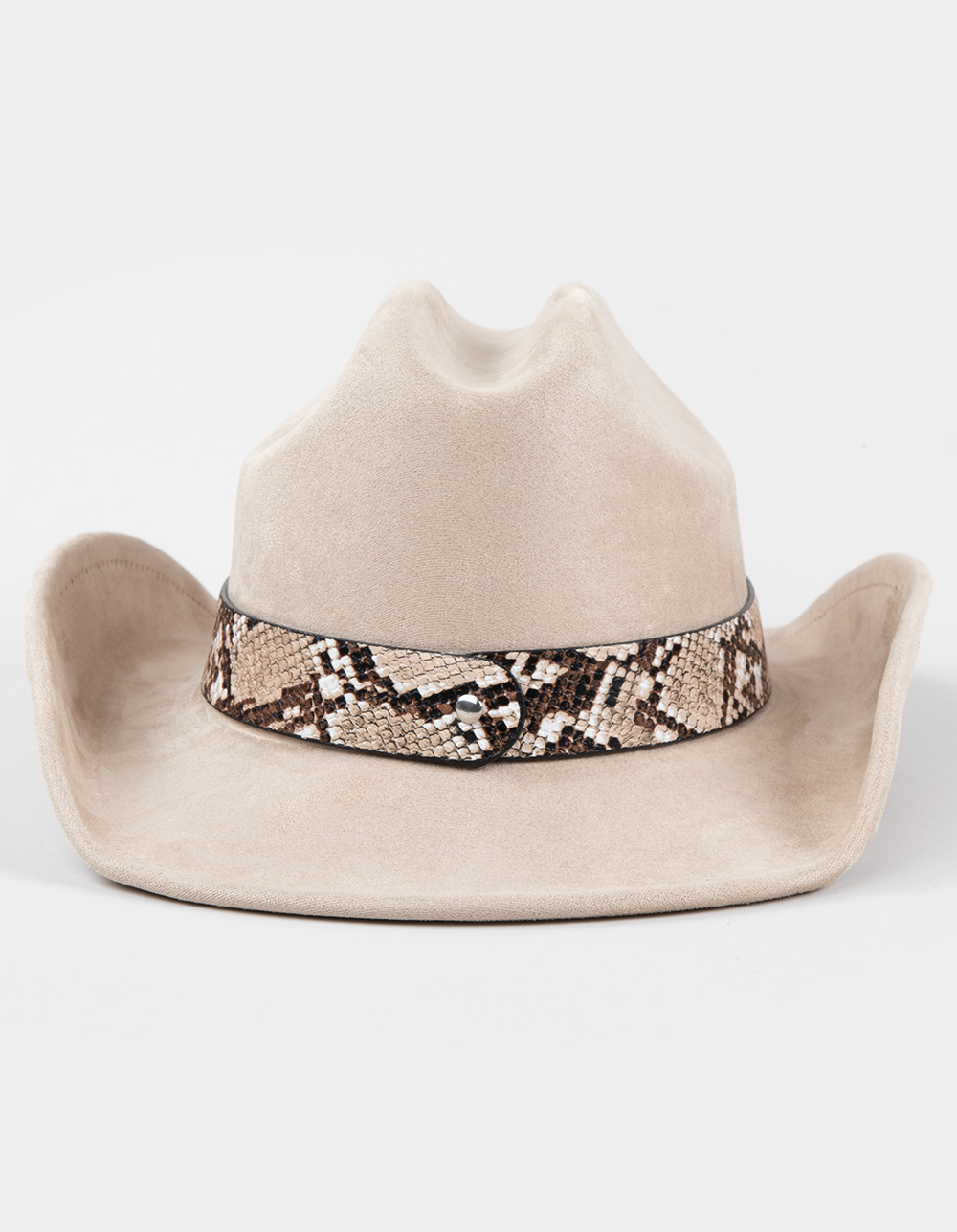 Snakeskin Cowboy Hat - BEIGE