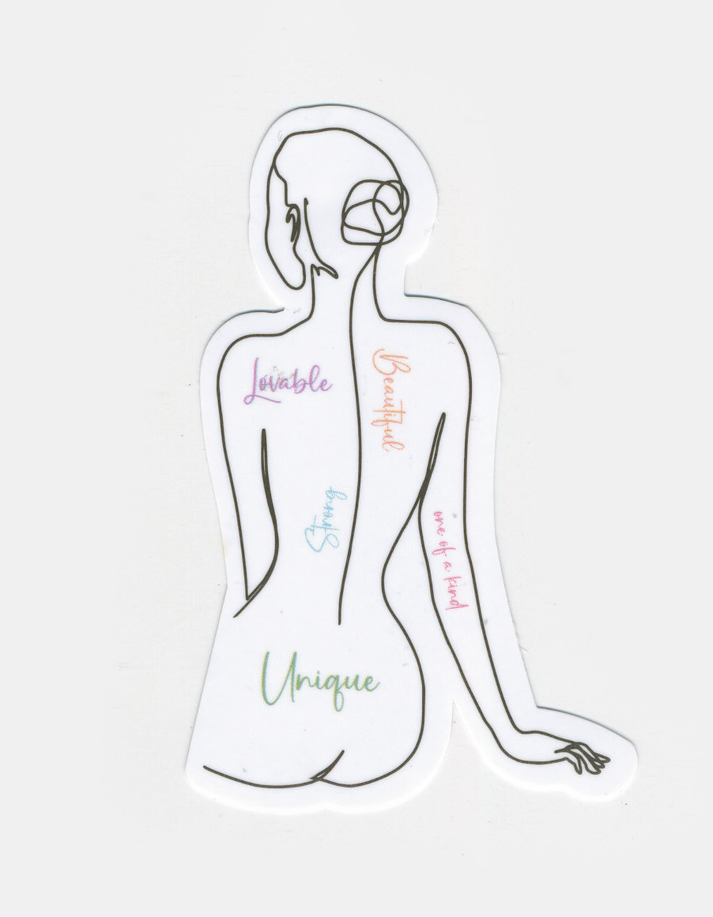 Body Motivation Fine Art Sticker - MULTI