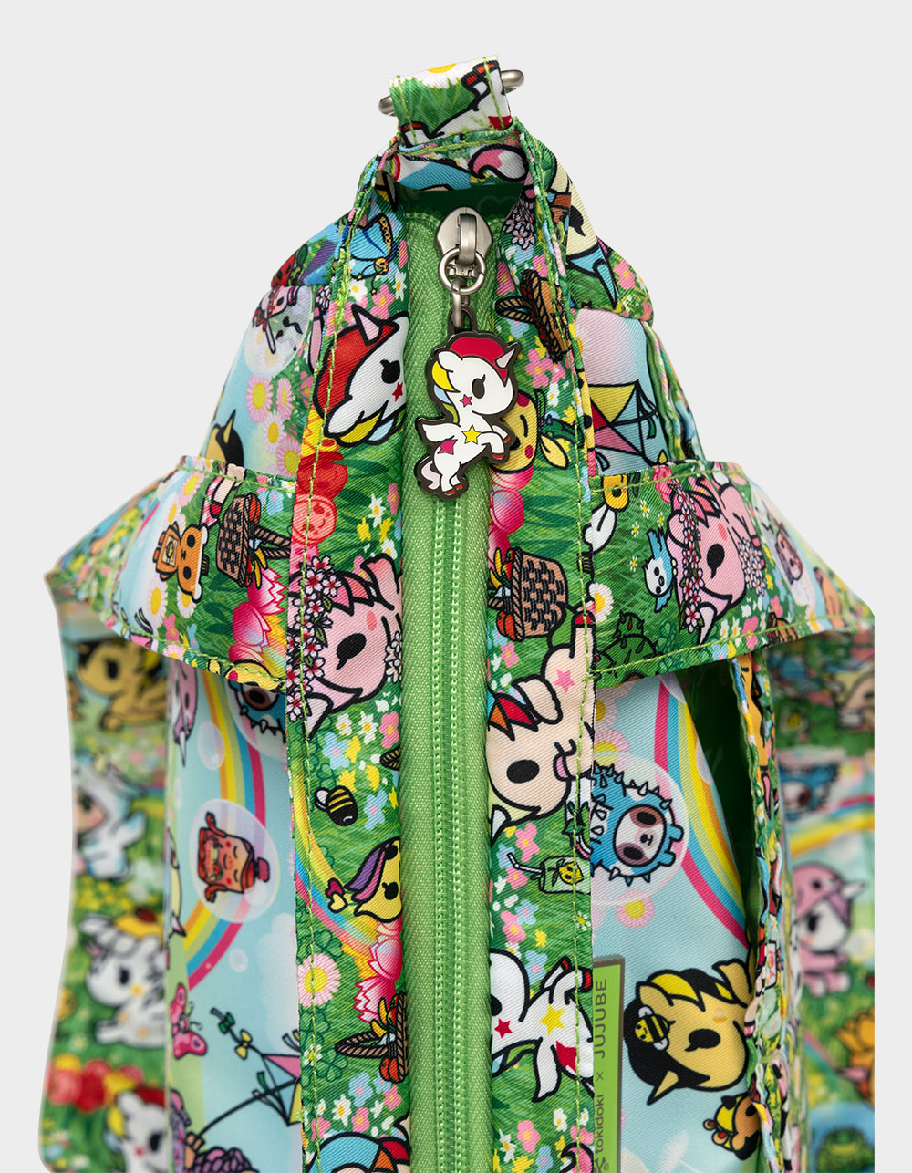 JUJUBE x tokidoki Meadow Blooms Be Light Tote Bag - LT GREEN