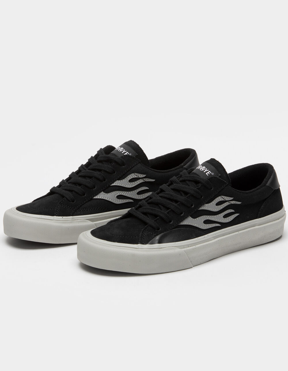 STRAYE Logan Reflective Flame Mens Shoes BLACK COMBO Tillys