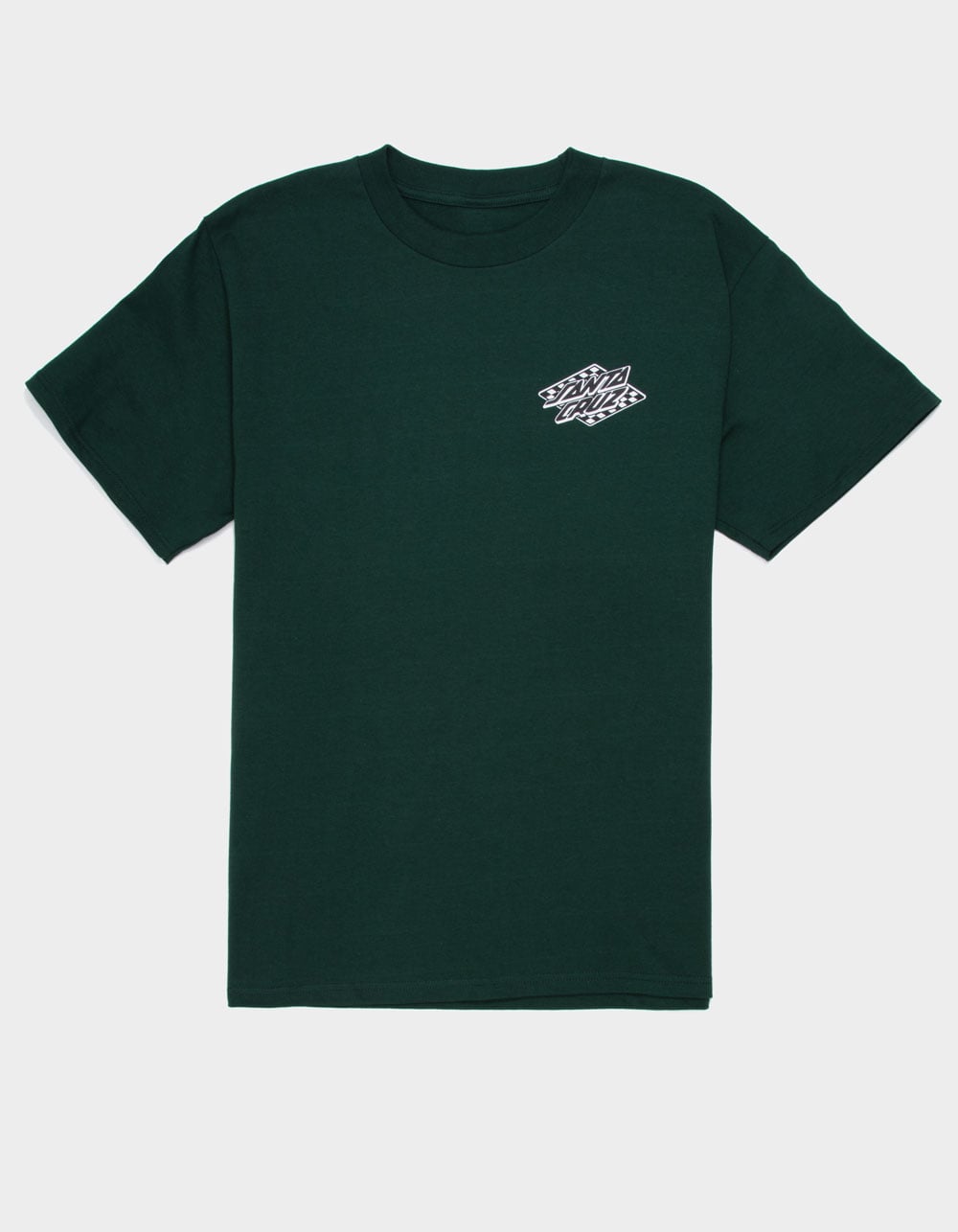 SANTA CRUZ Check Diamond Mens Tee - FOREST