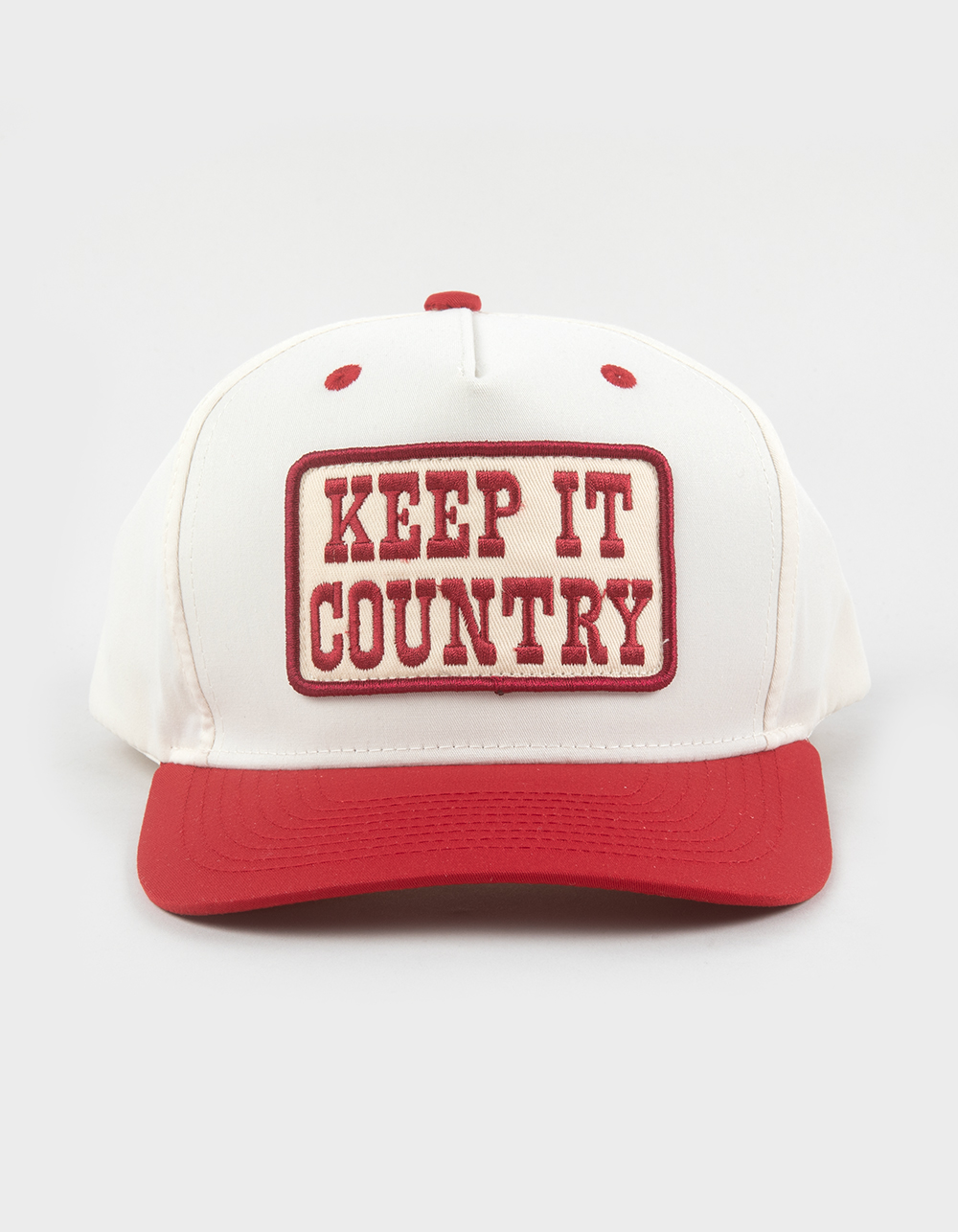 SEAGER Keep It Country Snapback Hat - RED COMBO