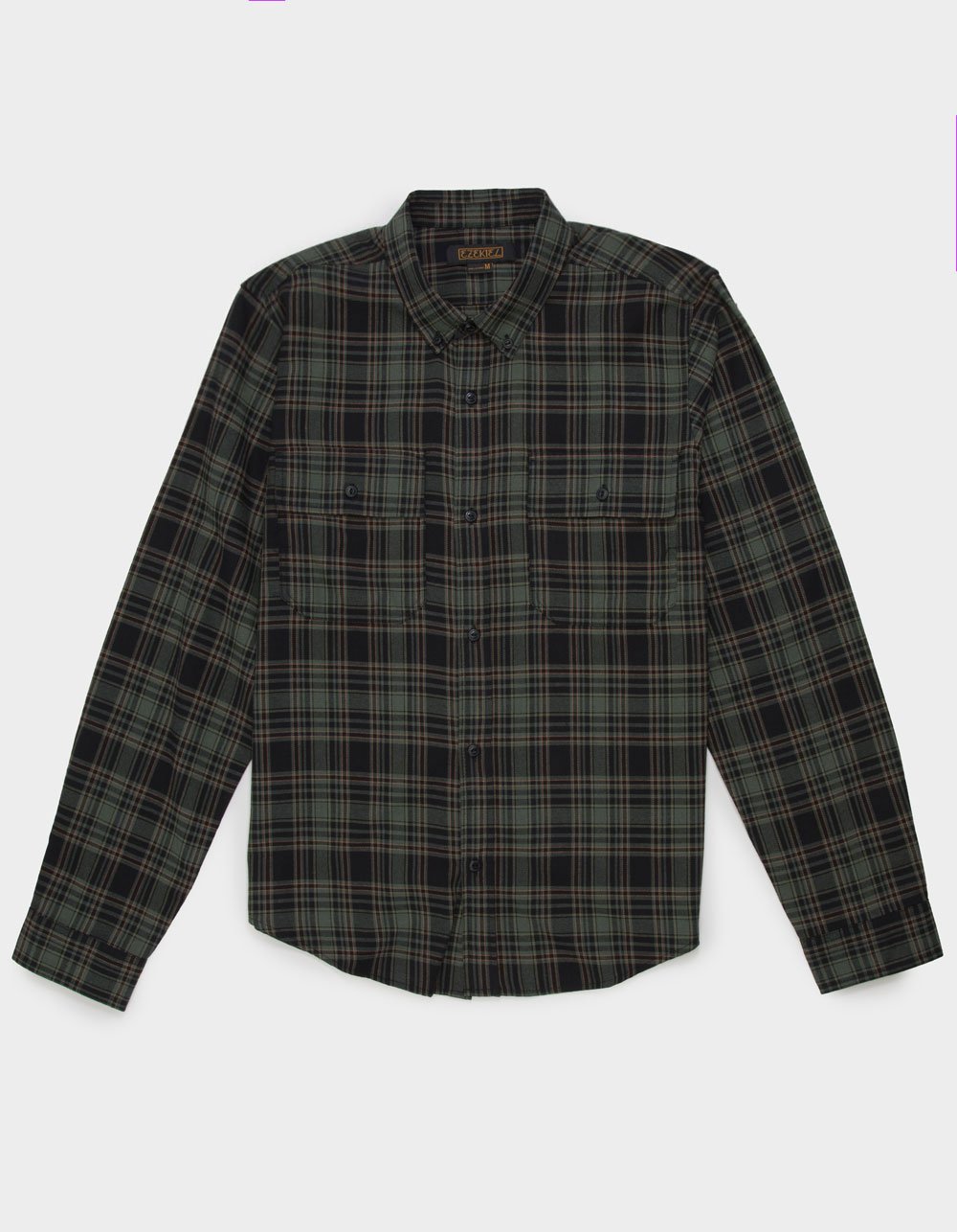 EZEKIEL Grover Mens Flannel - OLIVE COMBO