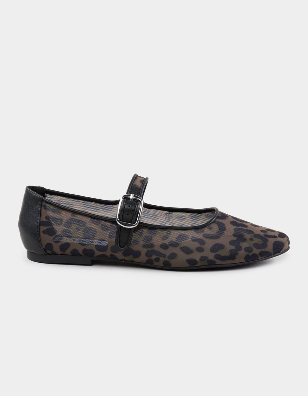 STEVE MADDEN Arlow LEOPARD Womens Mesh Ballet Flats