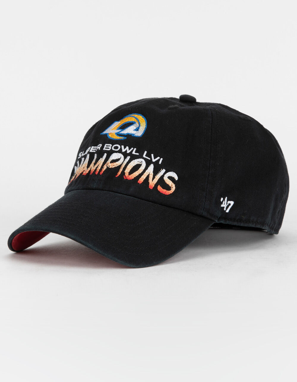 47 Brand Los Angeles Rams SB Champs Sunset '47 Clean Up Strapback Hat - Black - One Size