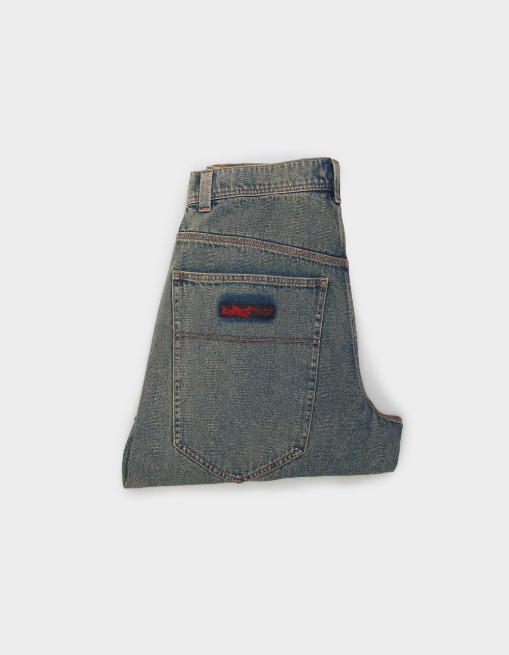 GAT Hazen Mens 30" Leg Opening Ultra Baggy Jeans - DIRTY DENIM