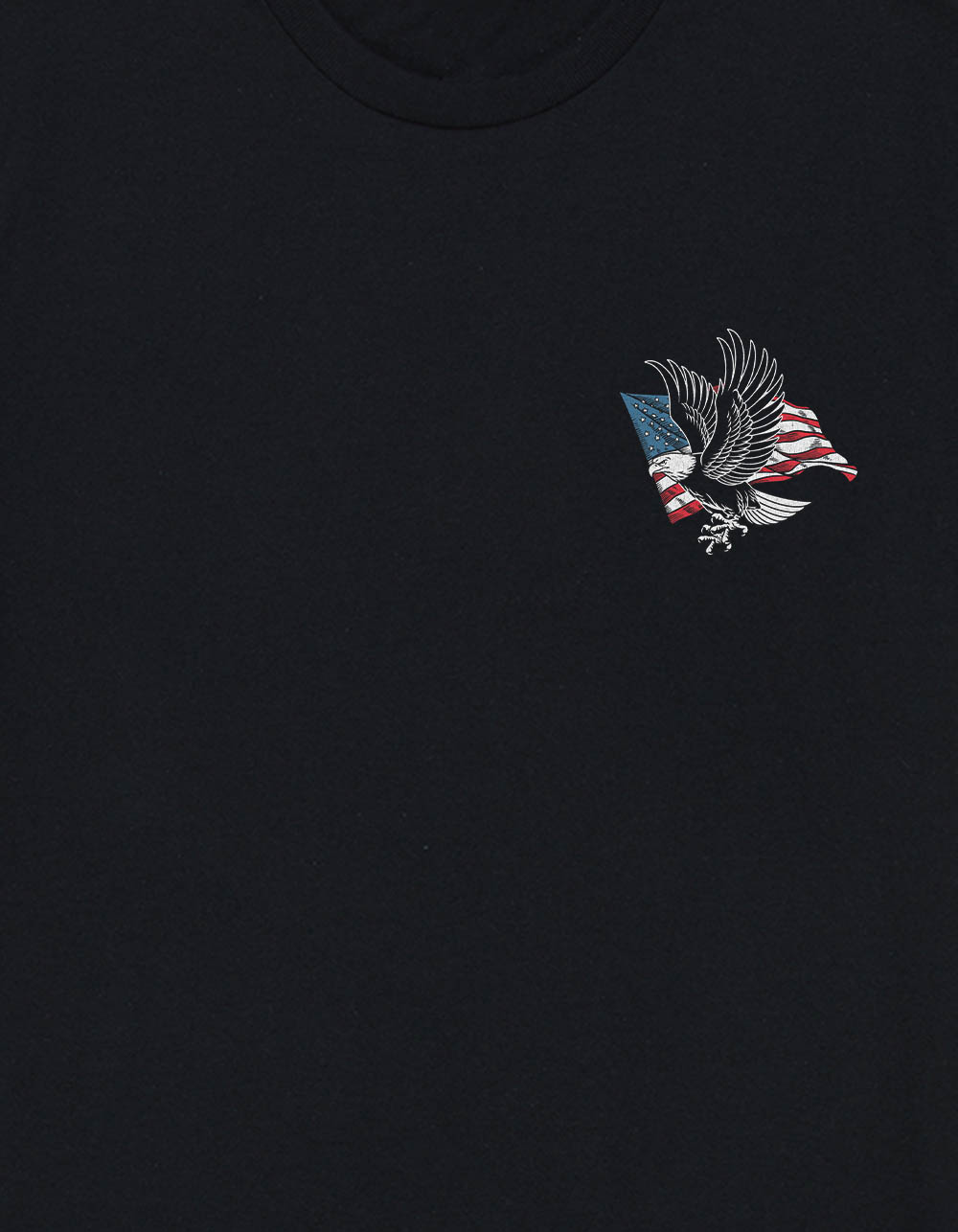 EAGLE Flag Unisex Tee - BLACK