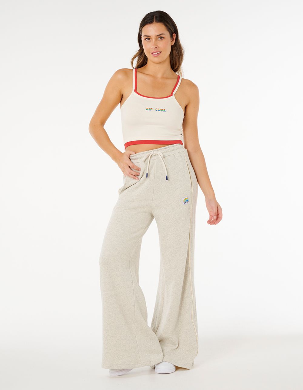 RIP CURL Surf Revival Layered Womens Tank Top - BONE