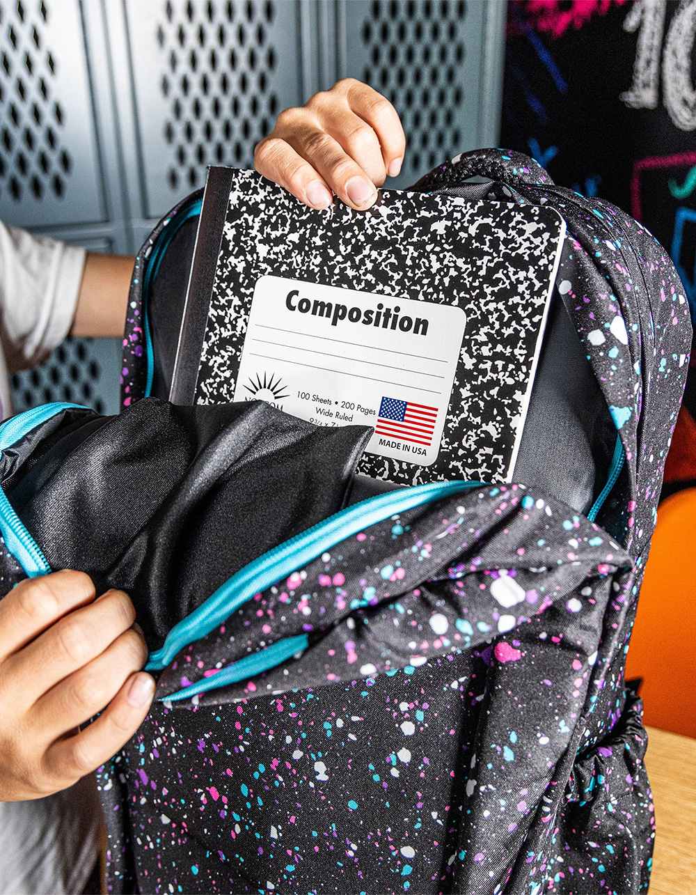 BASEBALL LIFESTYLE 101 Splatter Backpack - BLK/BLUE