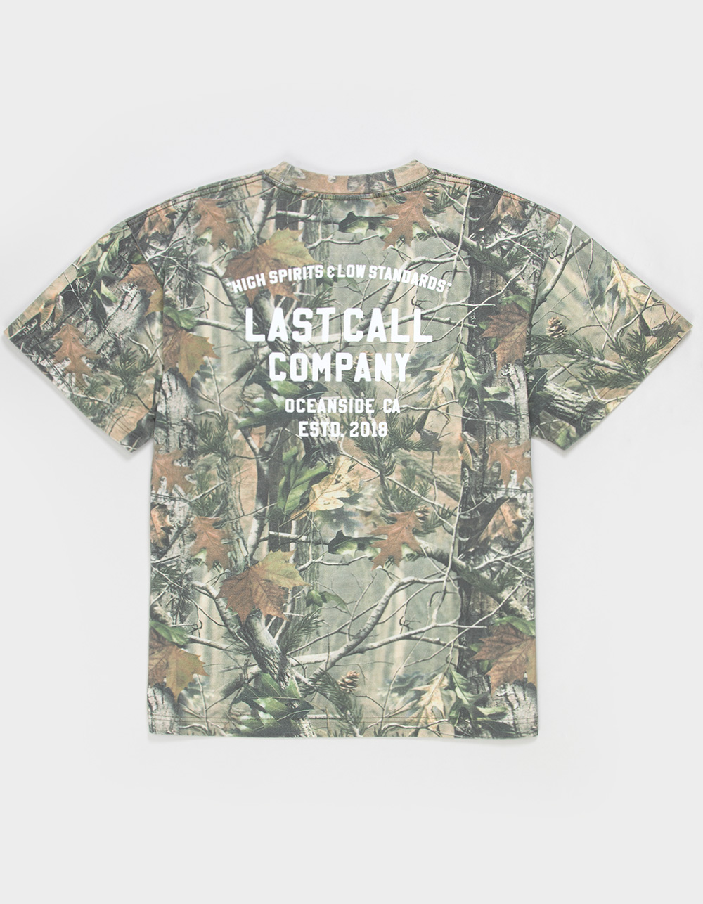 LAST CALL CO. High Spirit Mens Heavyweight Tee - CAMO