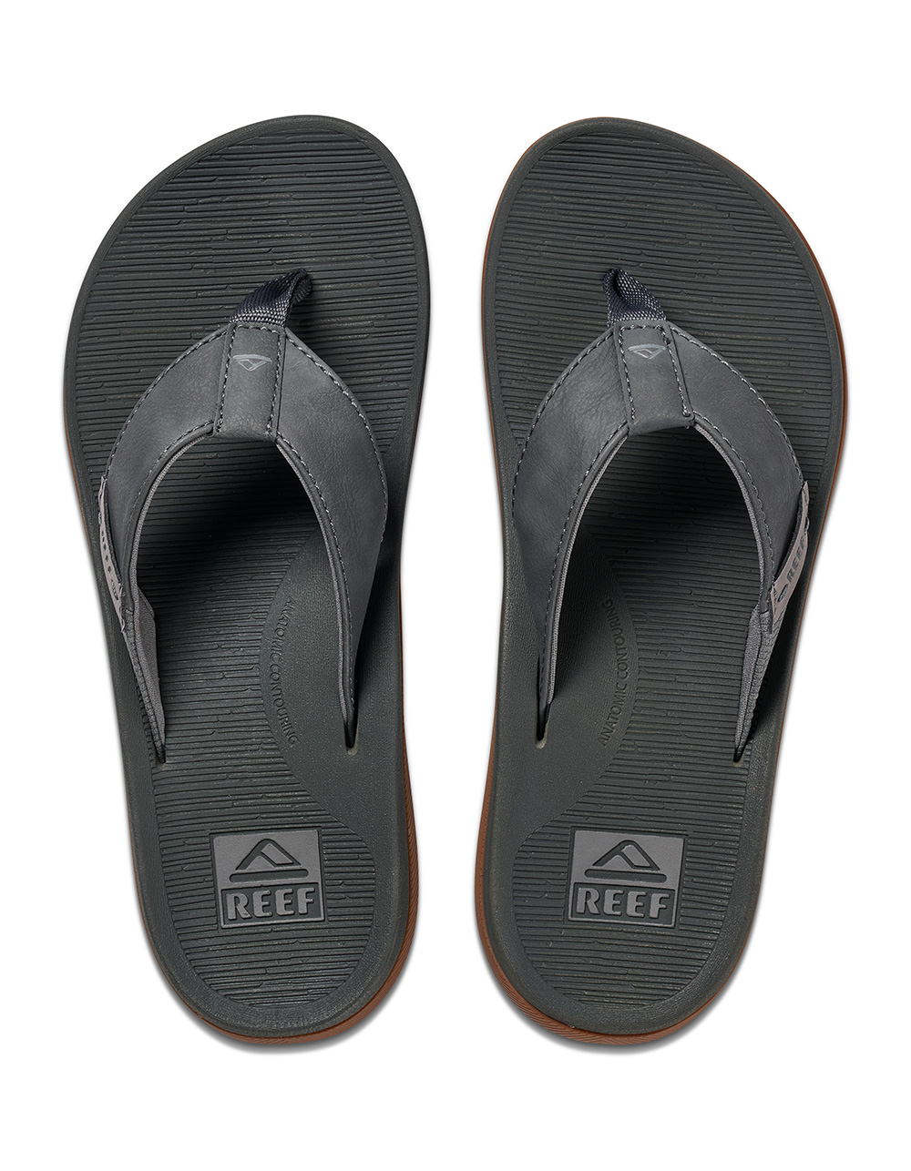 REEF Santa Ana Mens Flip Flops - GRAY