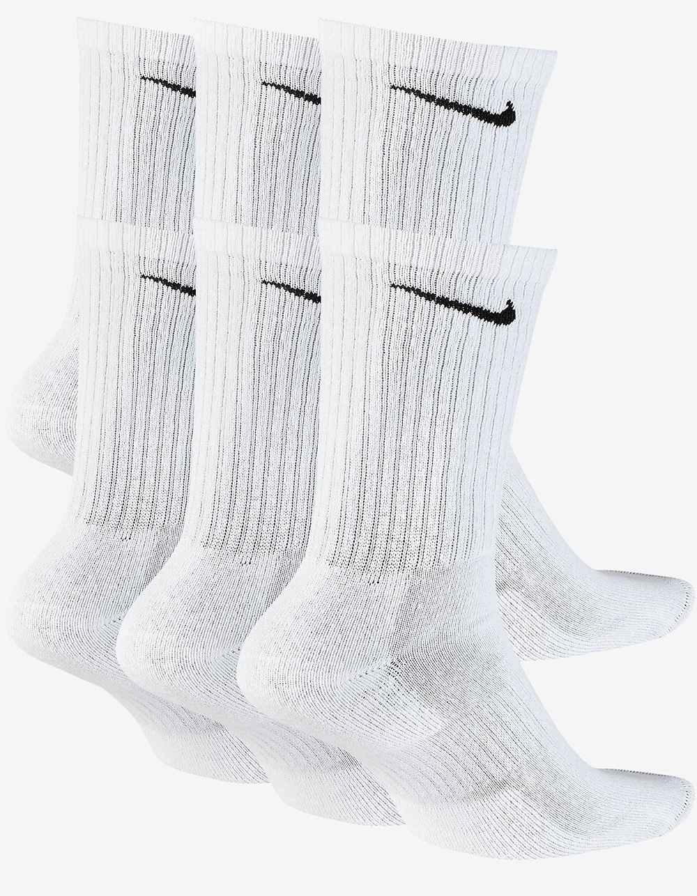 NIKE Everyday Cushioned 6 Pack Crew Socks - WHITE | Tillys