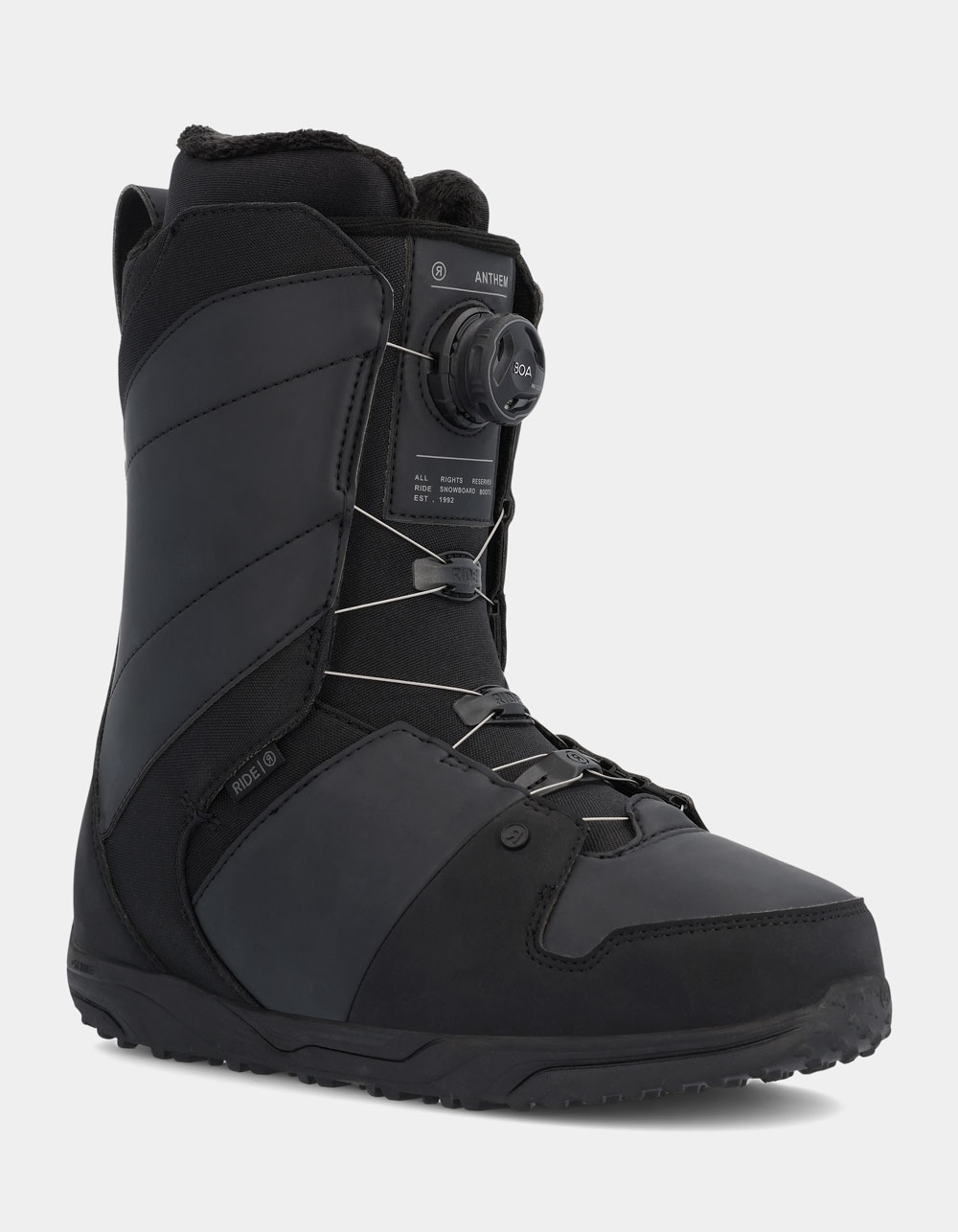 ride anthem boa men's snowboard boots 2017 18 black Boots, Dune, 10.5 : Sports & Outdoors no slack liner lace hold Ride Anthem Men's Snowboard Boots,
