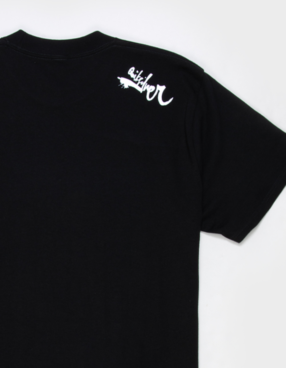 QUIKSILVER Script Sticker Mens Tee - BLACK