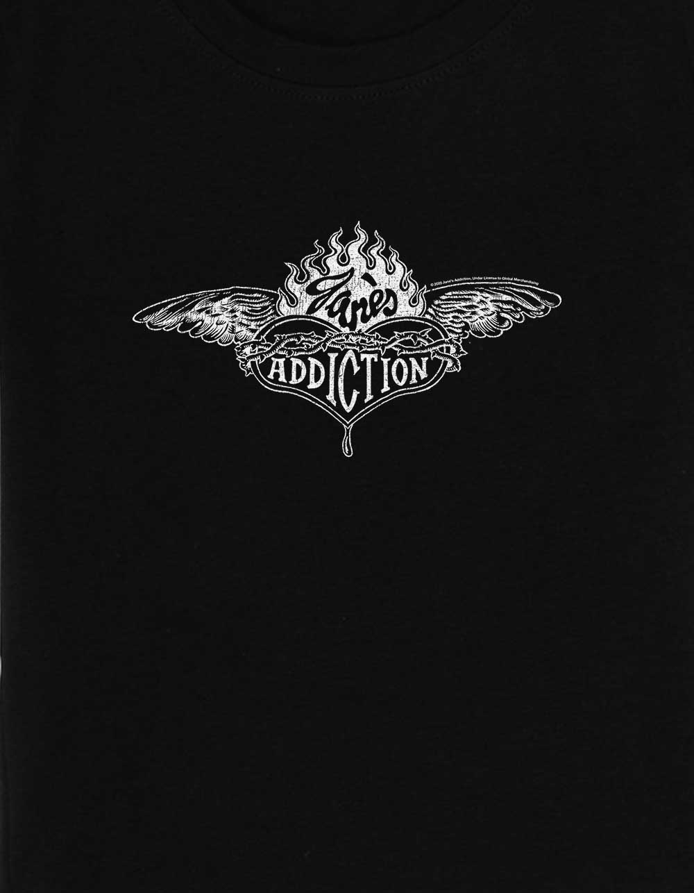 JANE'S ADDICTION Wings Womens Baby Tee - BLACK