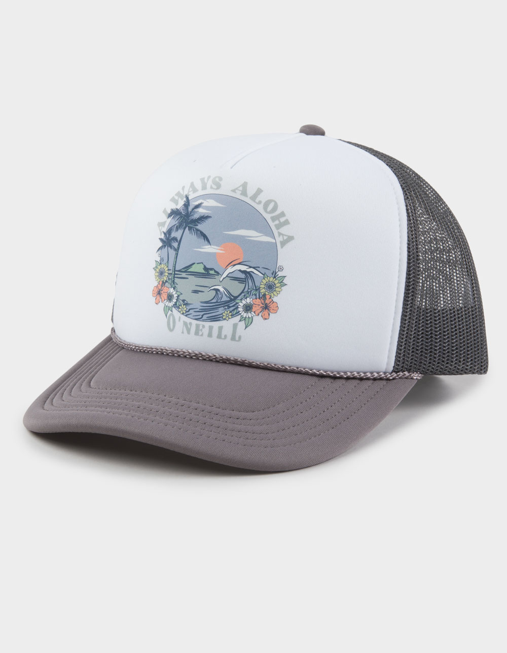 O'NEILL Arlie Hi Womens Trucker Hat - GRAY COMBO