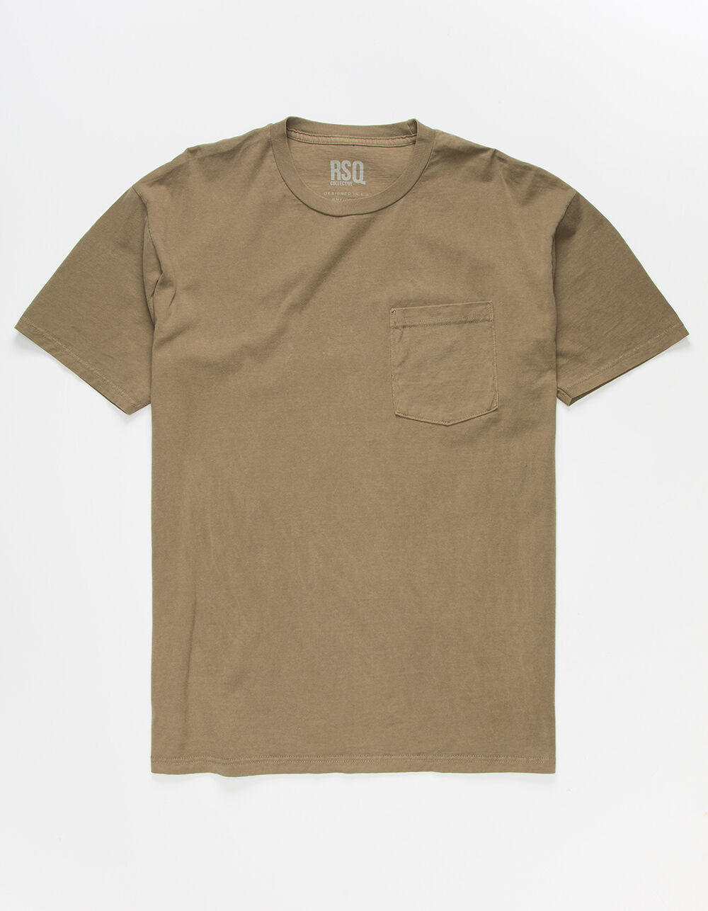 RSQ Solid Mens Tobacco Pocket Tee - TOBACCO | Tillys