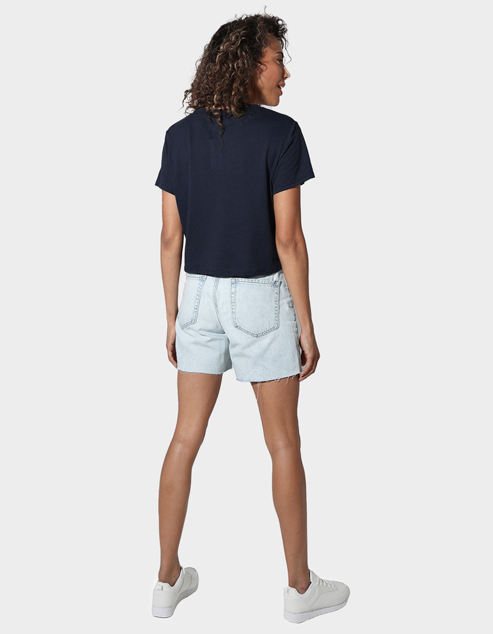 AUBURN UNIVERSITY Tigers Womens Cropped Tee - NAVY