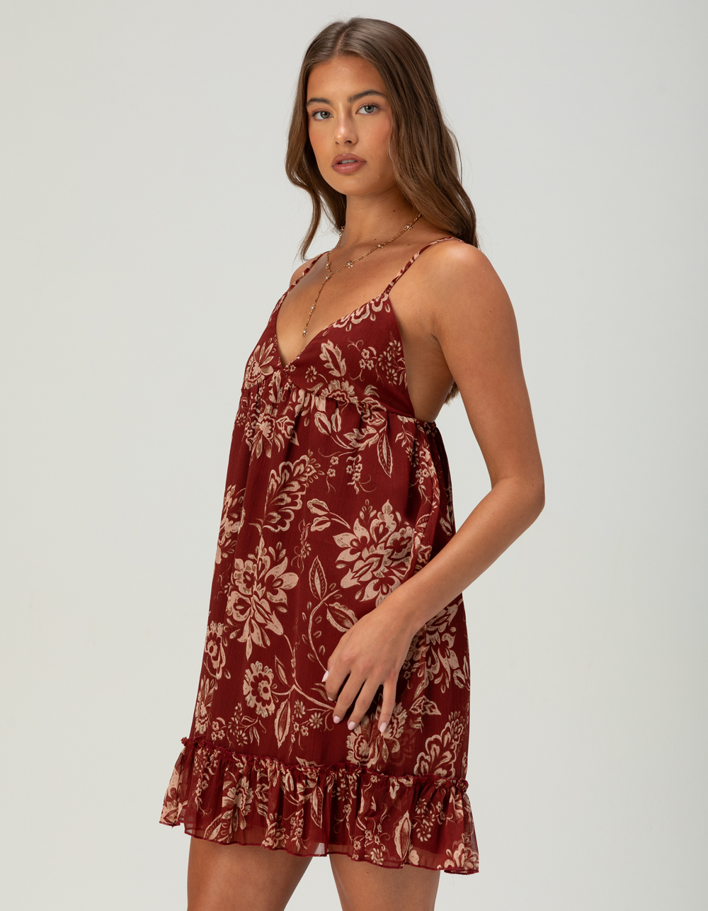 PATRONS OF PEACE Fairlane Womens Dress - RUST