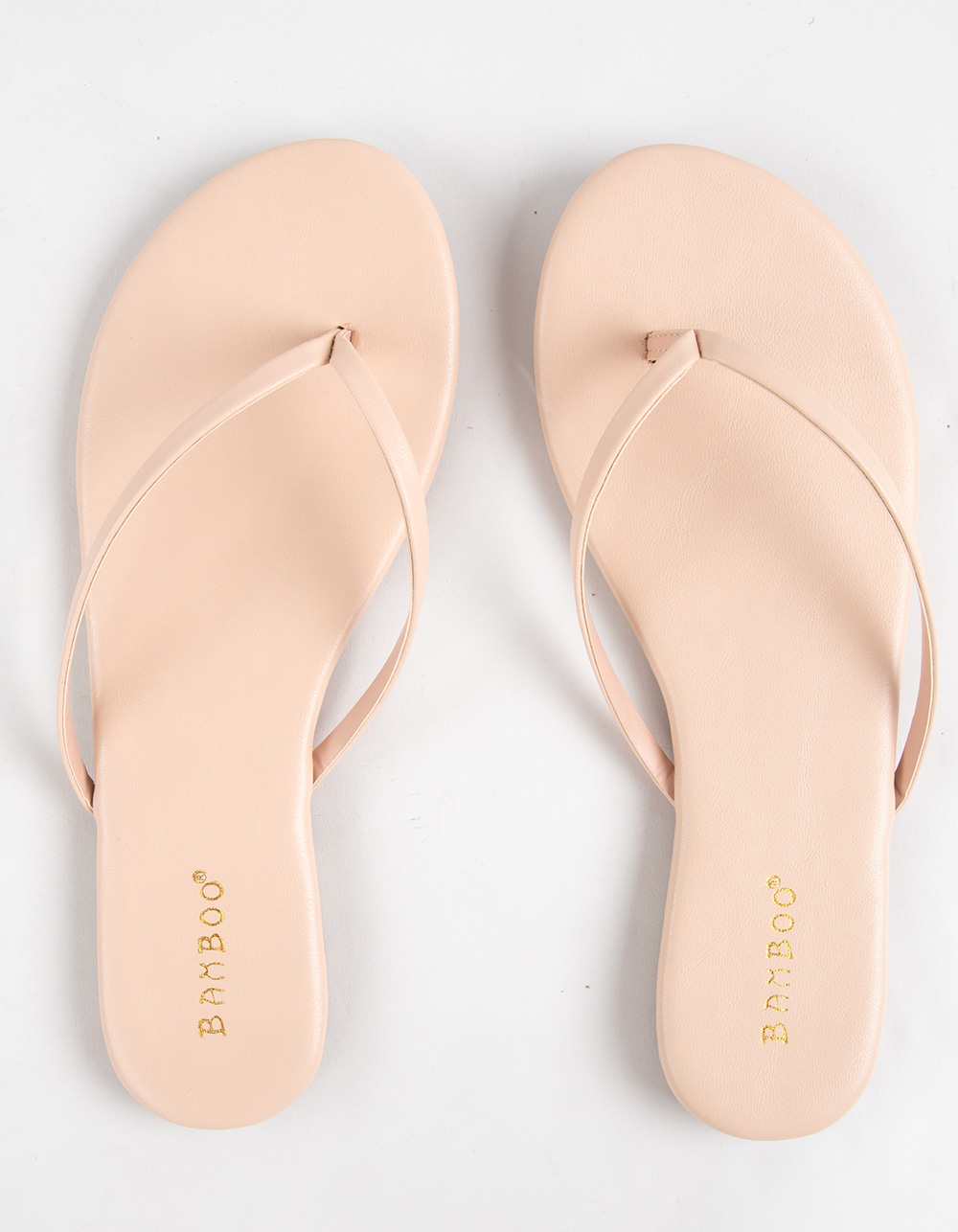 BAMBOO Squishy Womens Flip Flops - TAN