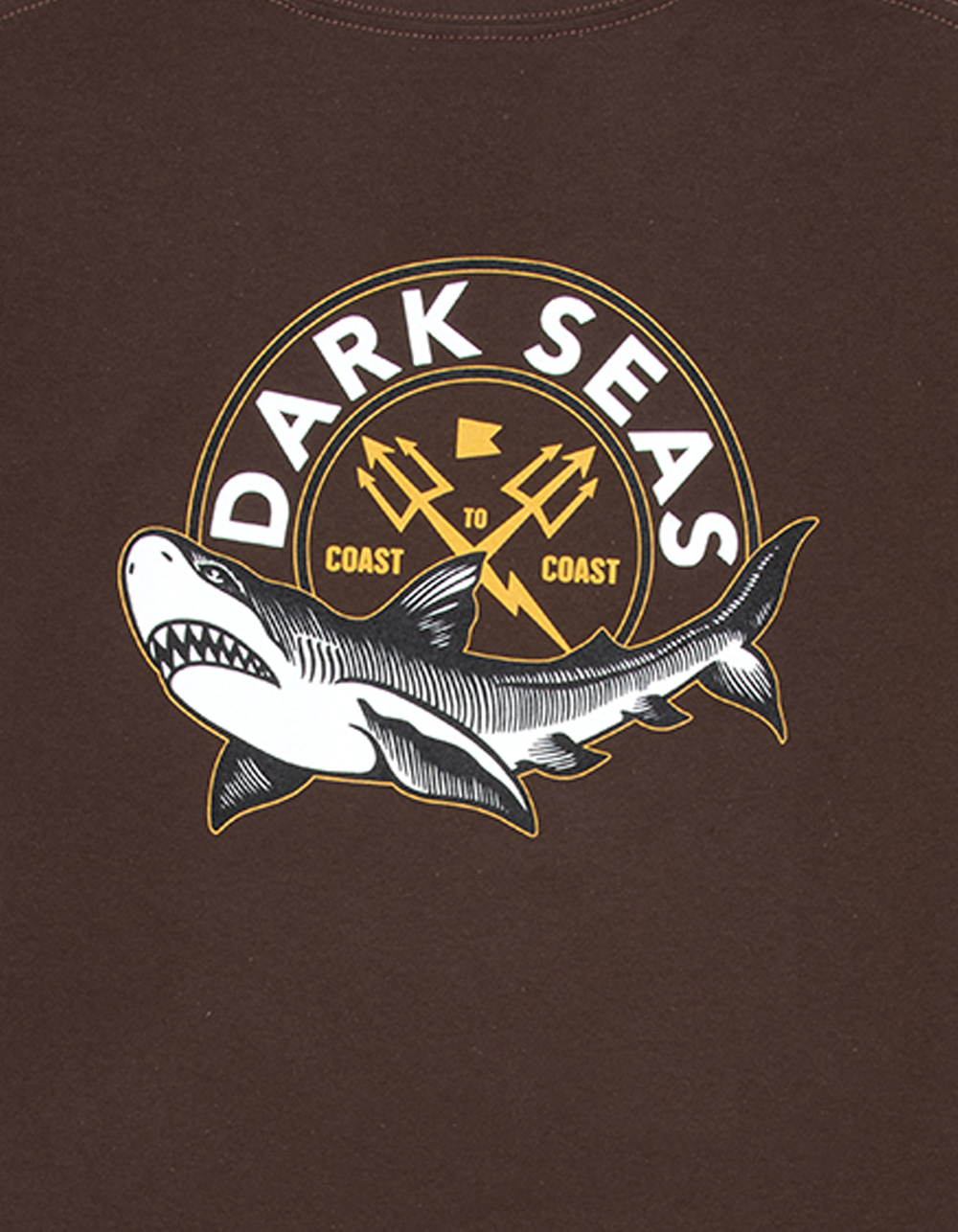 DARK SEAS Moniker Mens Tee - CHOCOLATE