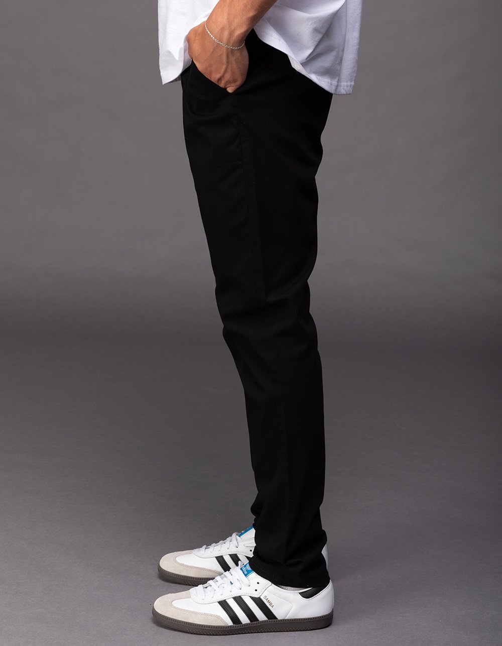 RSQ Mens Slim Taper Chino Pants - BLACK