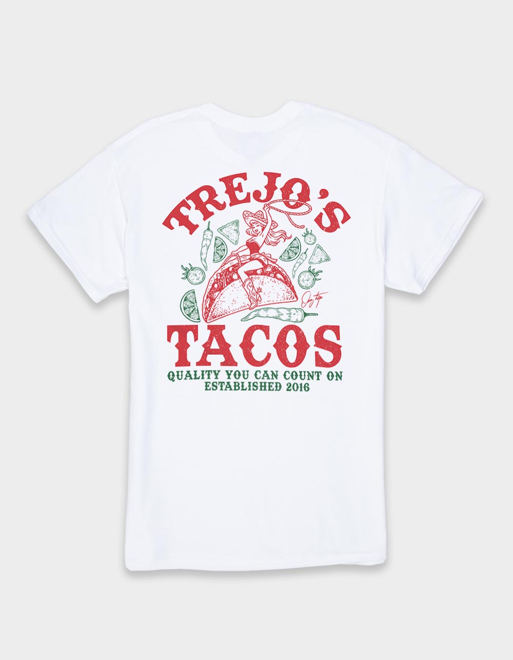 TREJO'S TACOS Taco Lasso Unisex Tee - WHITE