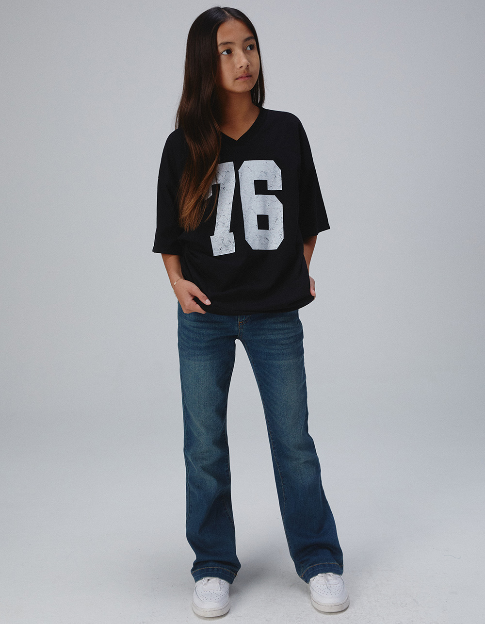RSQ Girls Low Rise Flare Jeans - Dark Wash