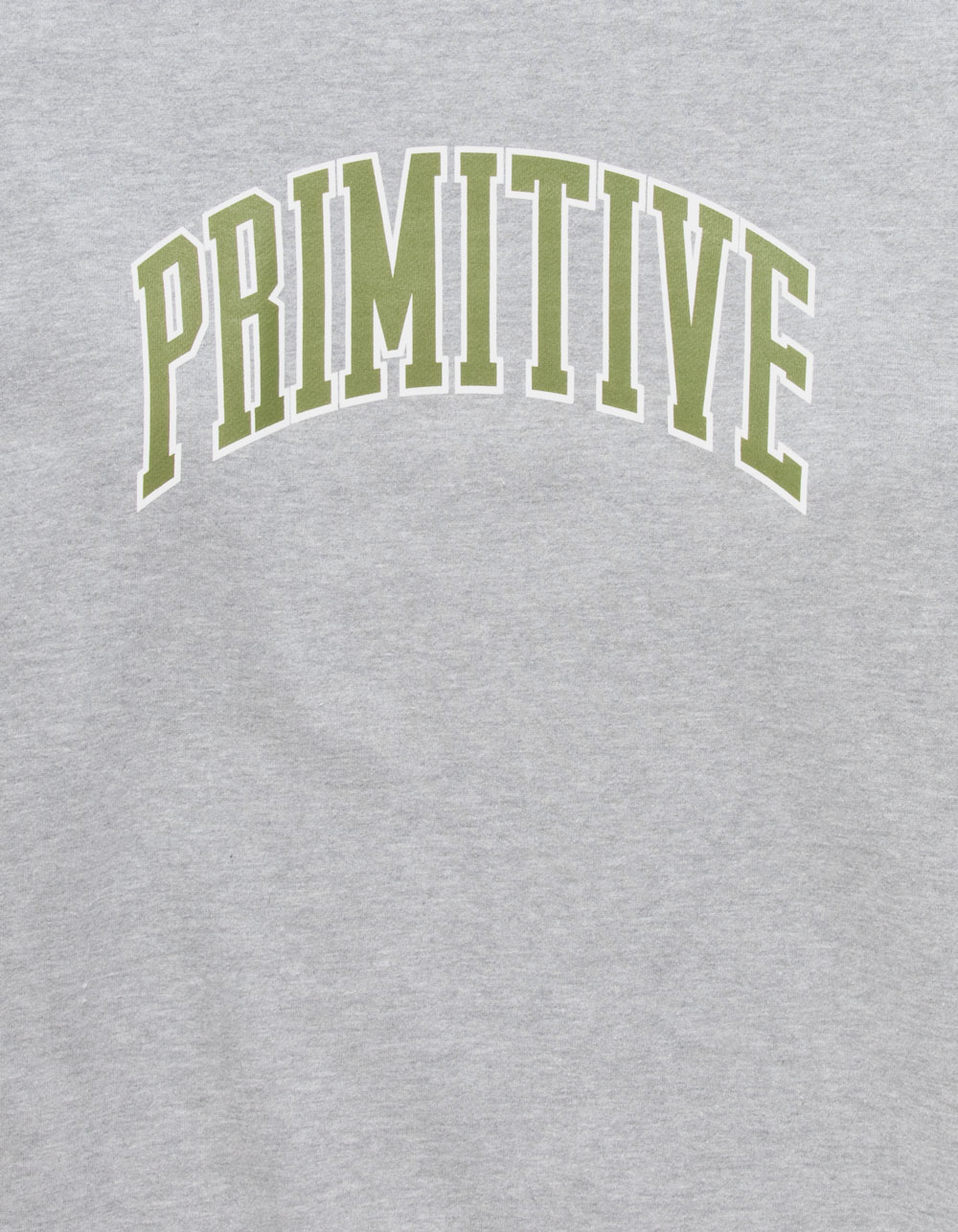 PRIMITIVE Collegiate Arch Mens Crewneck Sweatshirt - HEATHER GRAY
