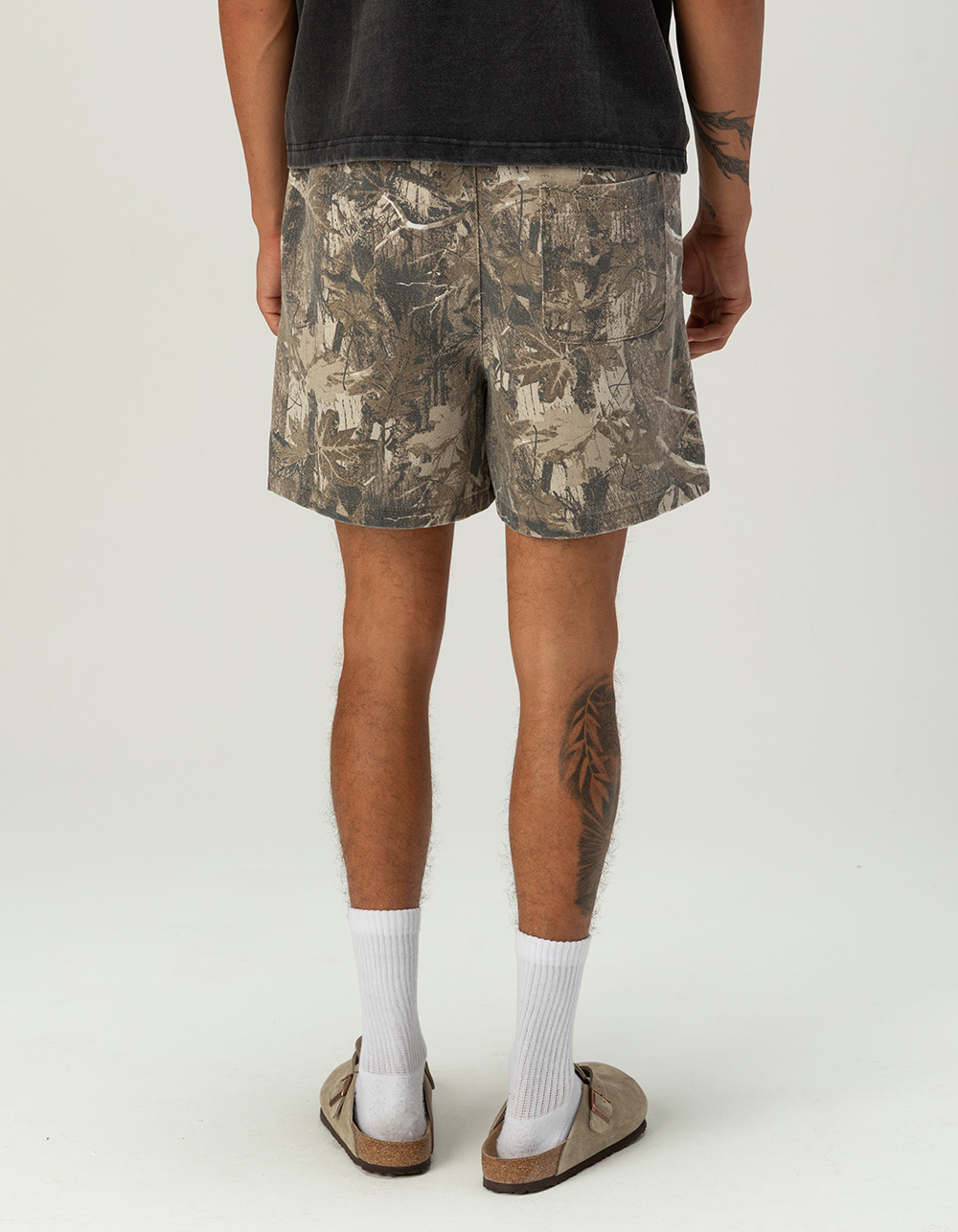 RSQ Mens Pull On Baggy Twill Shorts