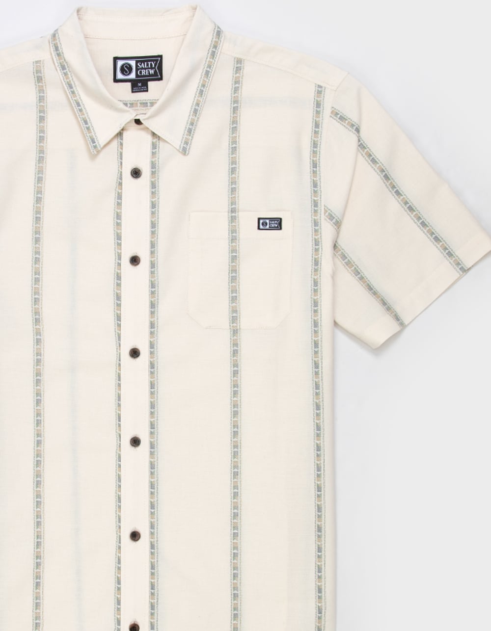 SALTY CREW Parker Mens Button Up Shirt - OFF WHITE