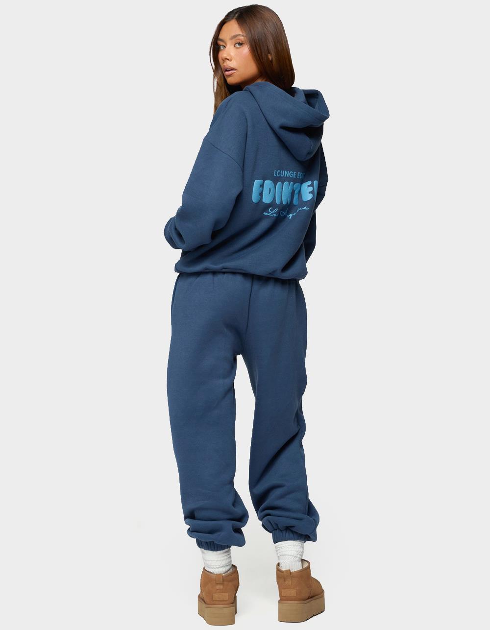 EDIKTED Lounge Edit Sweatpants - NAVY