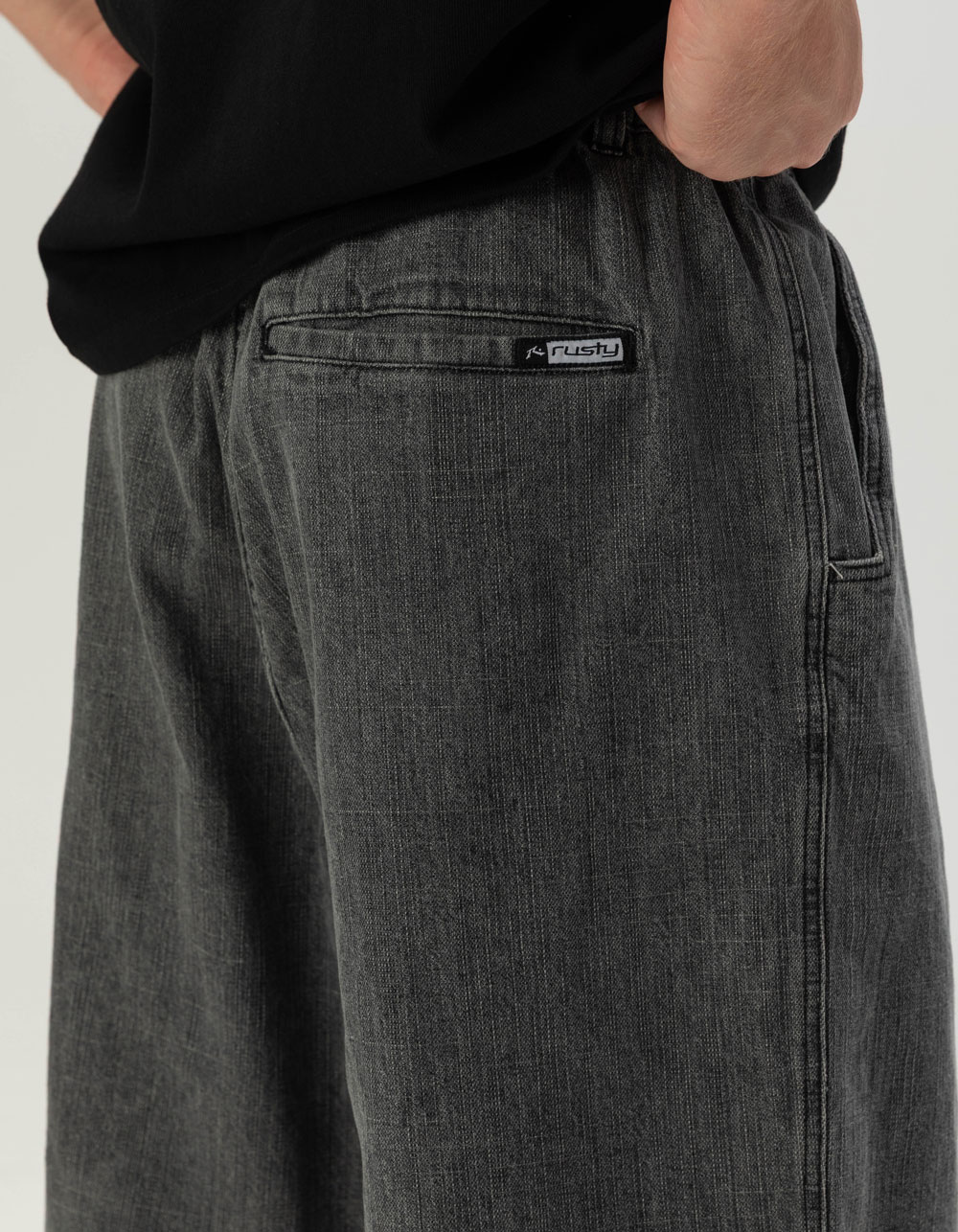 RUSTY Mista 25 Mens Shorts - WASHED BLACK