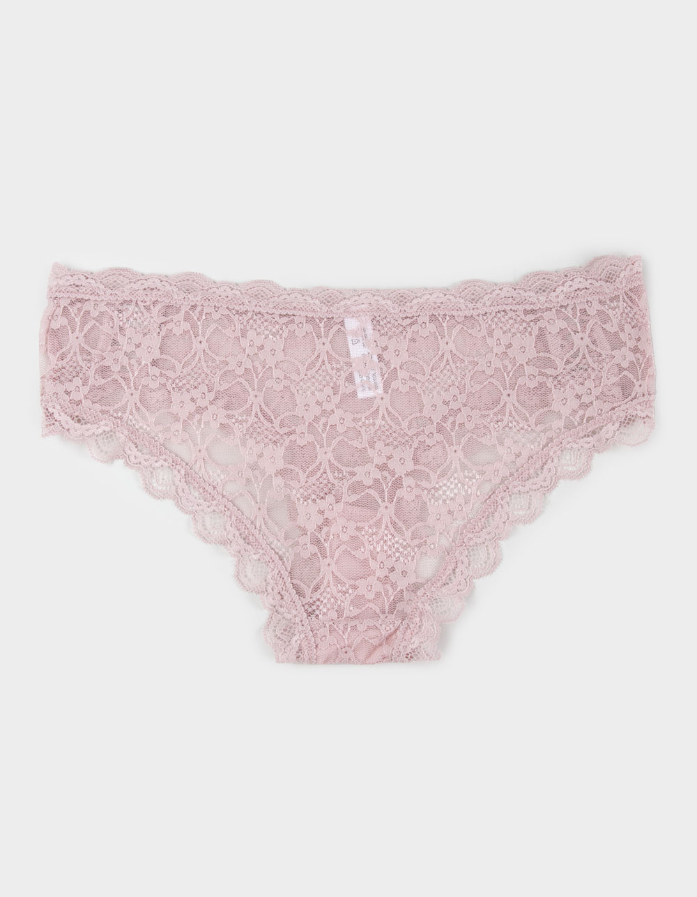 FULL TILT Allover Lace Up Hipster Panties - ORCHID