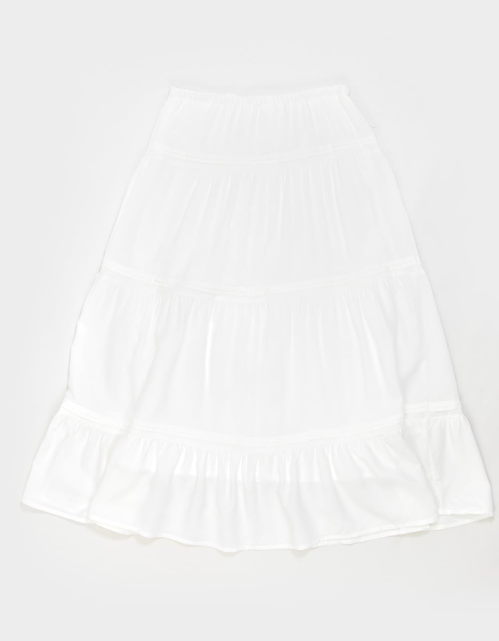 FULL TILT Girls Maxi Skirt - WHITE