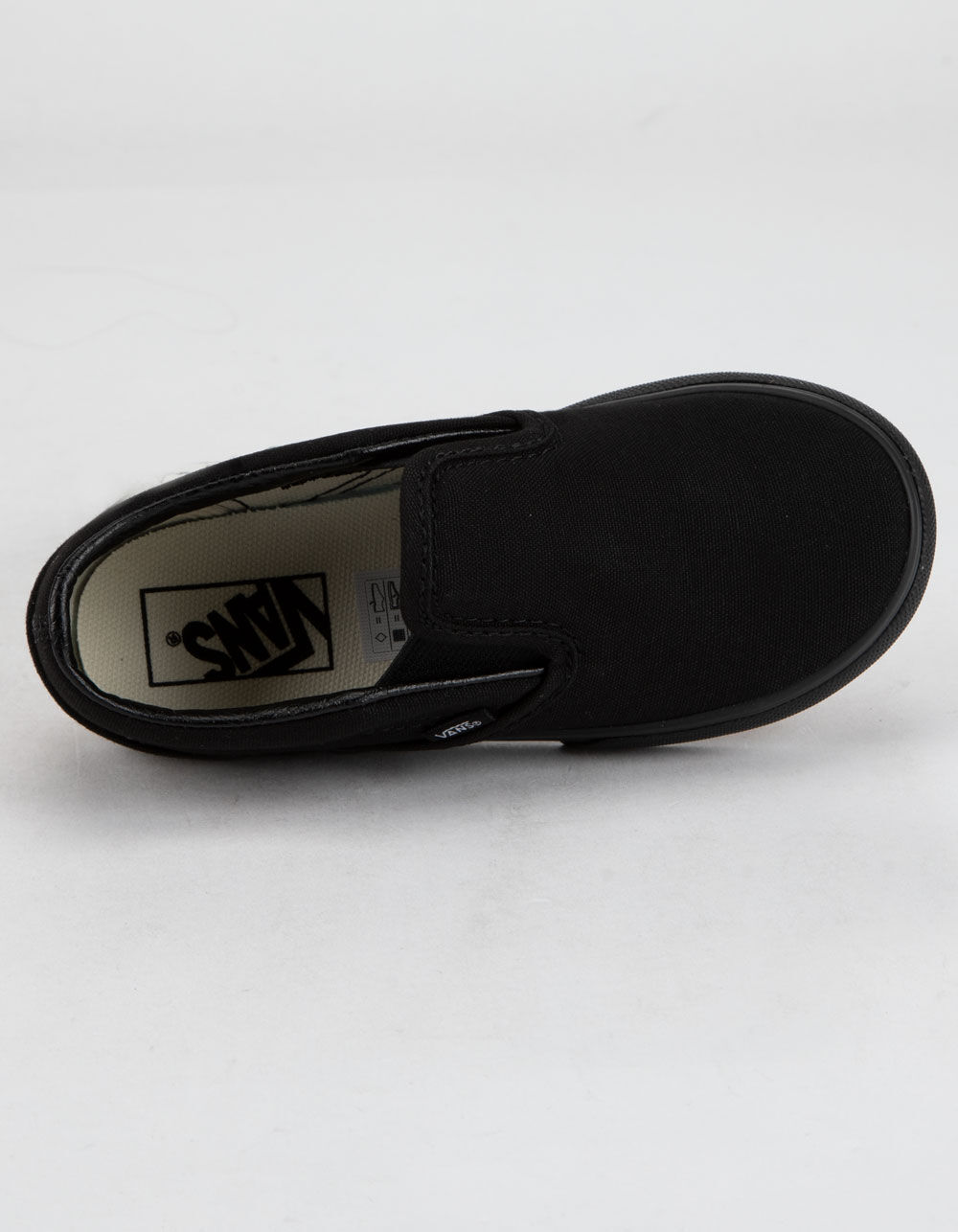 VANS Toddler Classic Slip-On Black Shoes image number 2