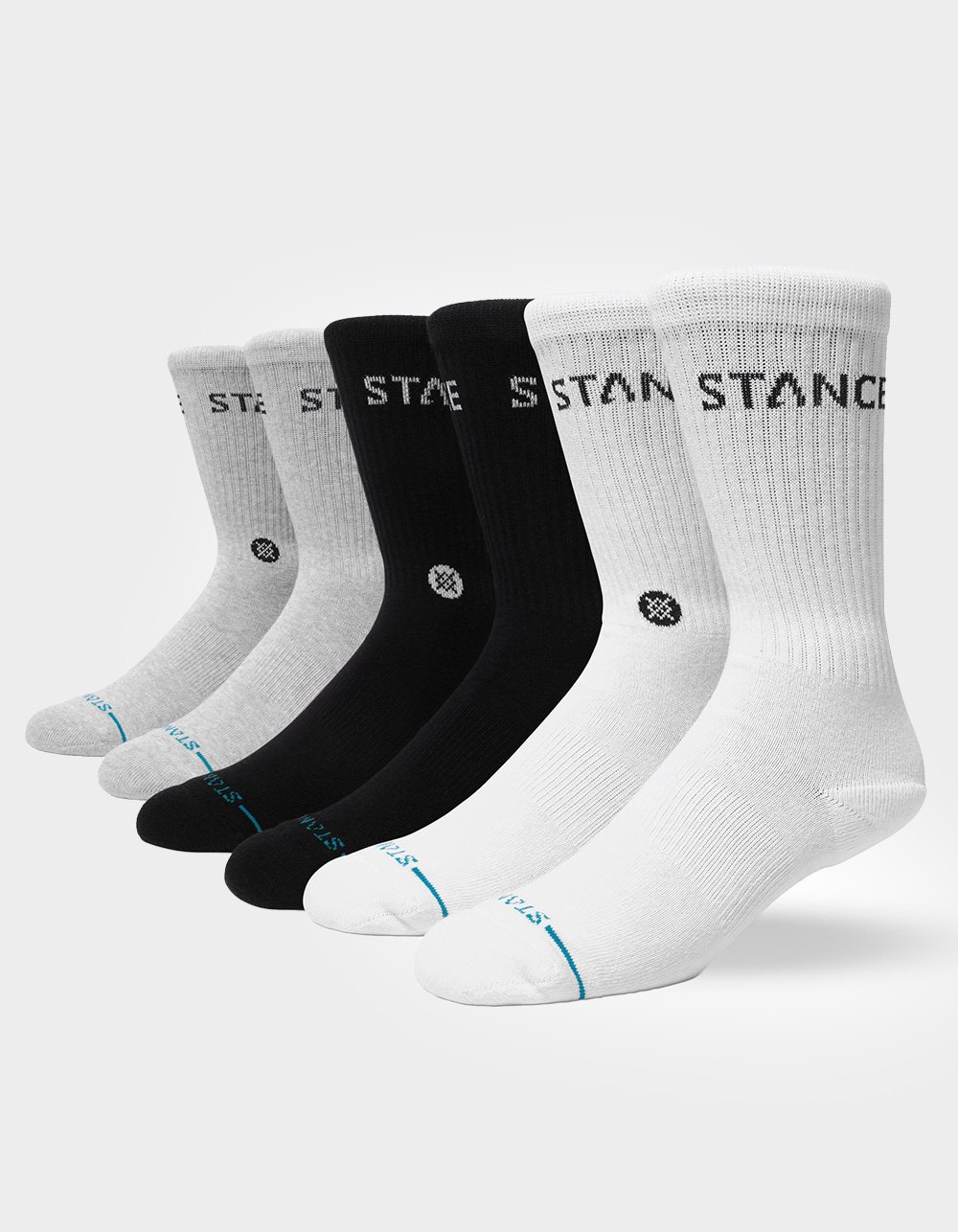 STANCE Origin 6 Pack Kids Crew Socks