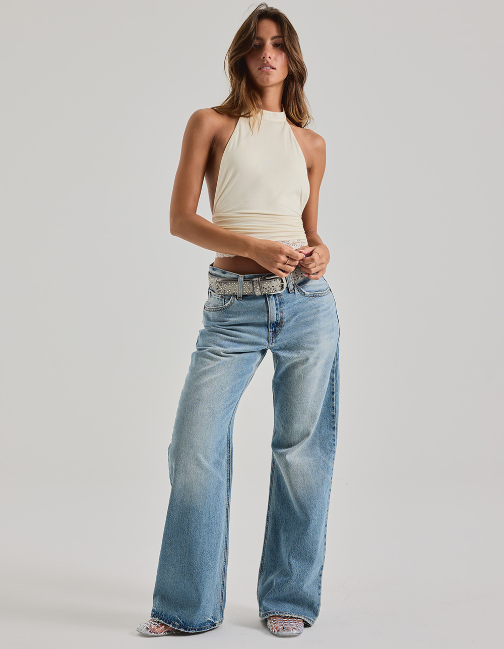 LEVI'S Premium Womens Loose Bootcut Jeans - Easy Days MED BLAST