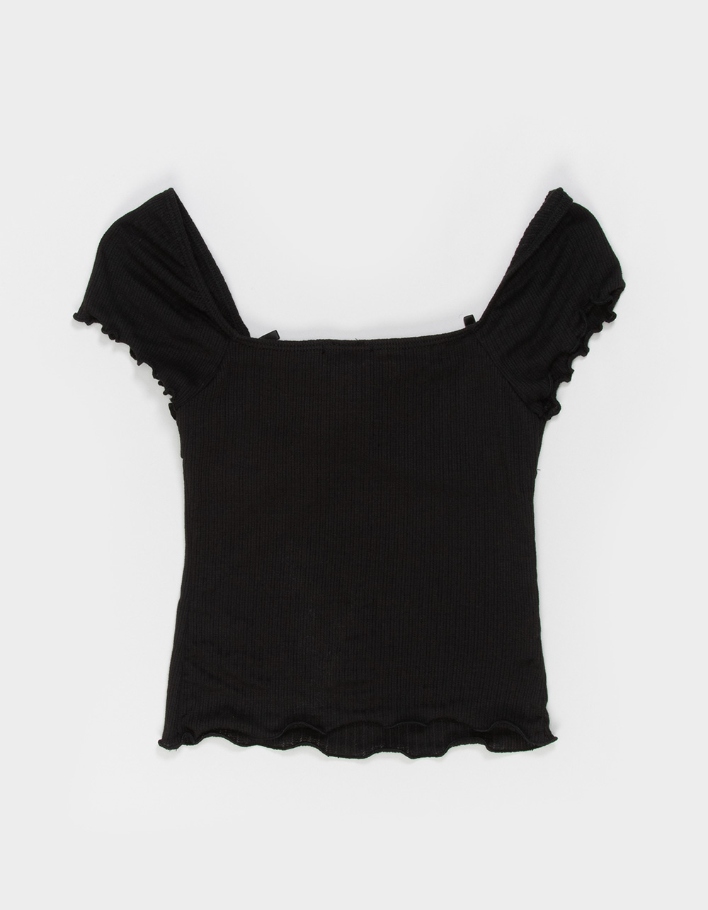 RSQ Girls Cinch Bow Top - BLACK