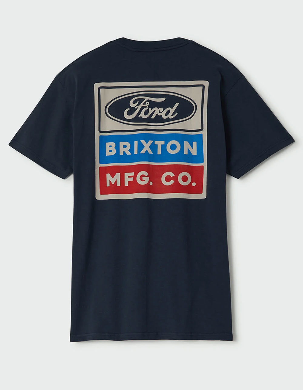 BRIXTON x Ford Service Department Mens Pocket Tee - NAVY