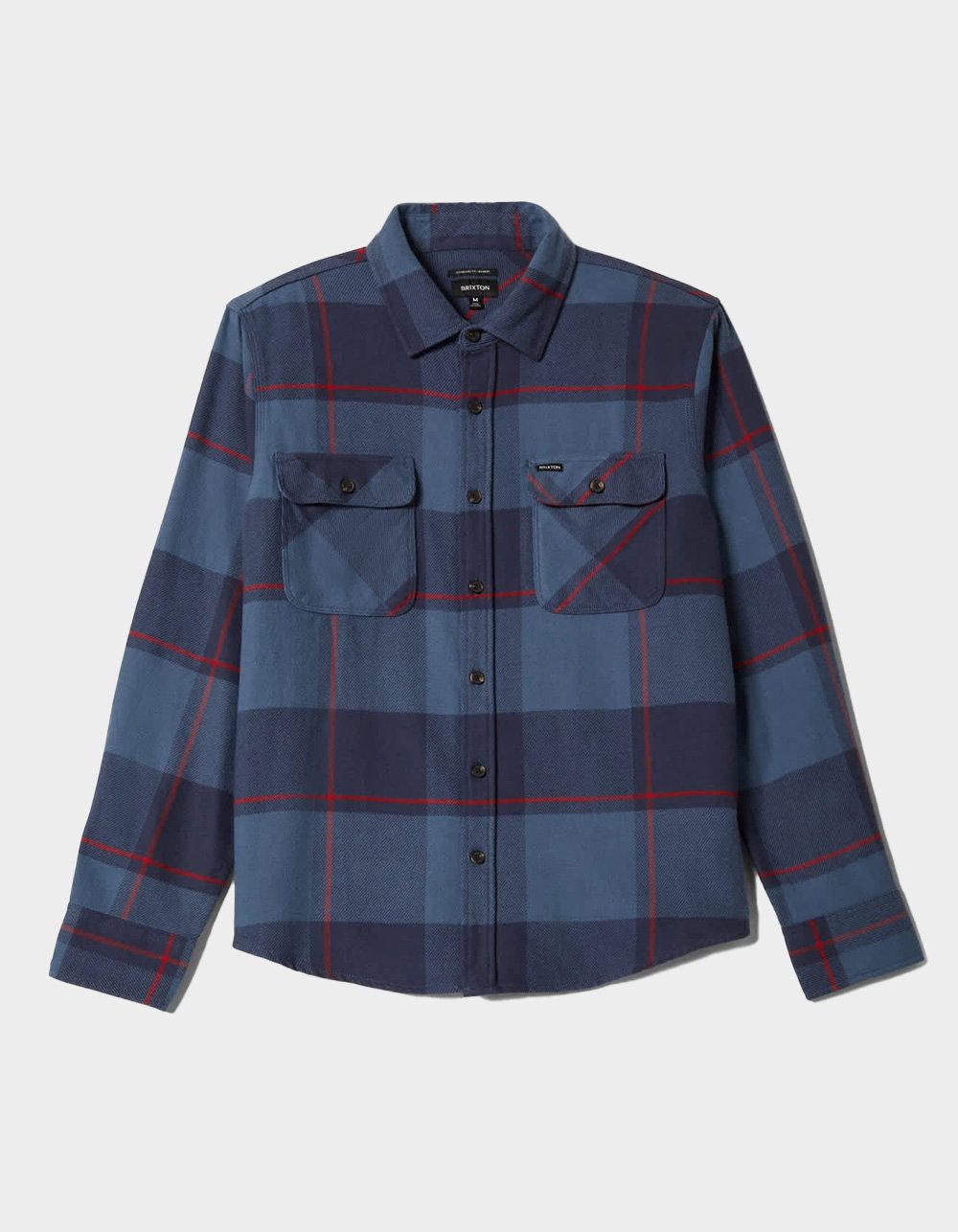 BRIXTON Bowery Mens Flannel - BLUE