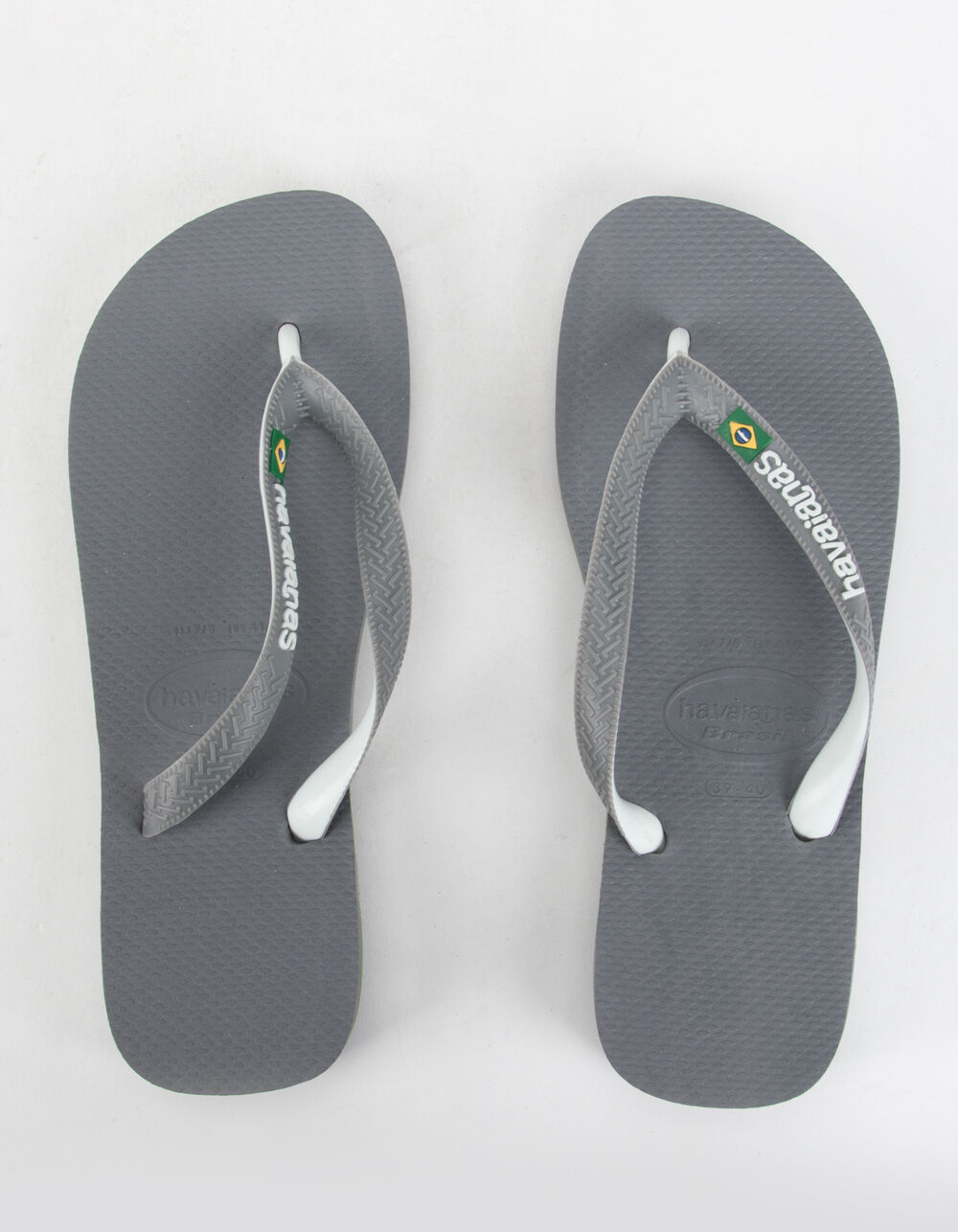 HAVAIANAS Brazil Mix Mens Gray Sandals - GRAY COMBO | Tillys