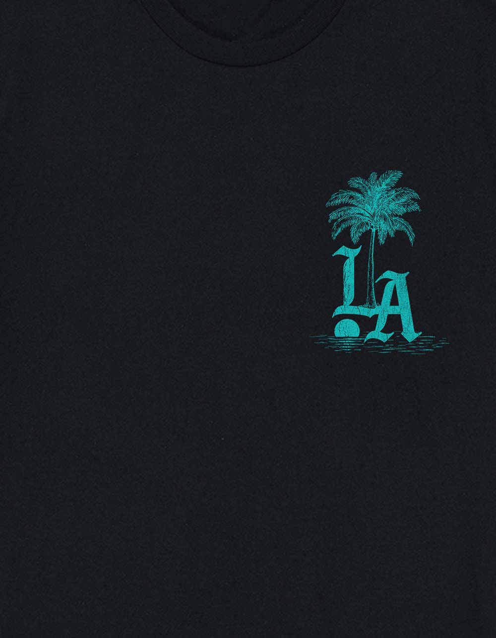 LOS ANGELES Sunset Palms Unisex Tee - BLACK