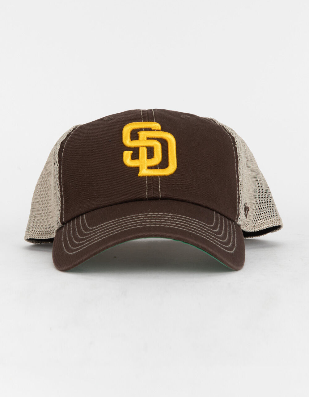 47 BRAND San Diego Padres '47 Clean Up Trucker Hat - BROWN