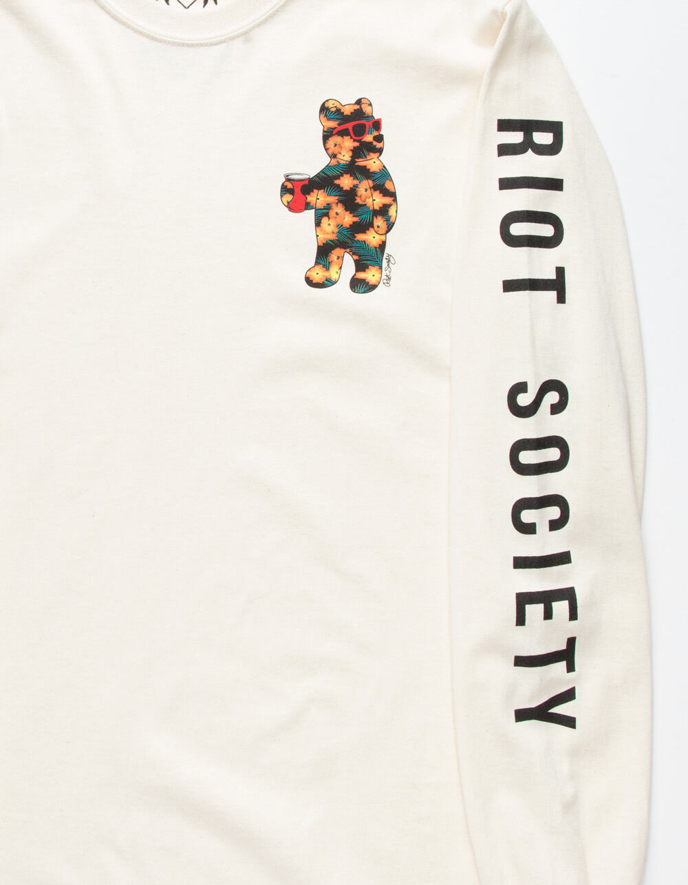 RIOT SOCIETY Aztec Floral Bear Mens T-Shirt image number 2