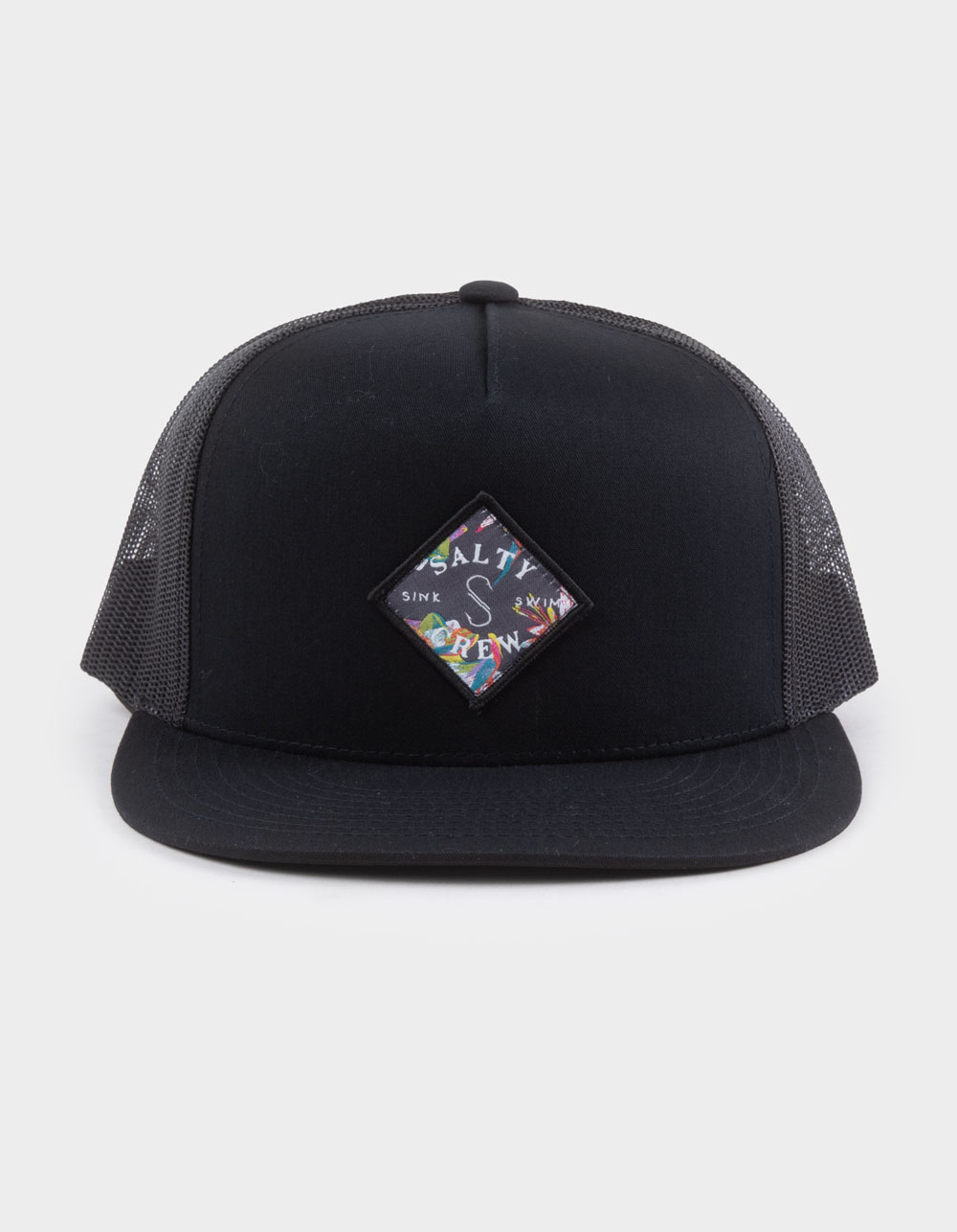 SALTY CREW Tippet Fill Trucker Hat - BLACK