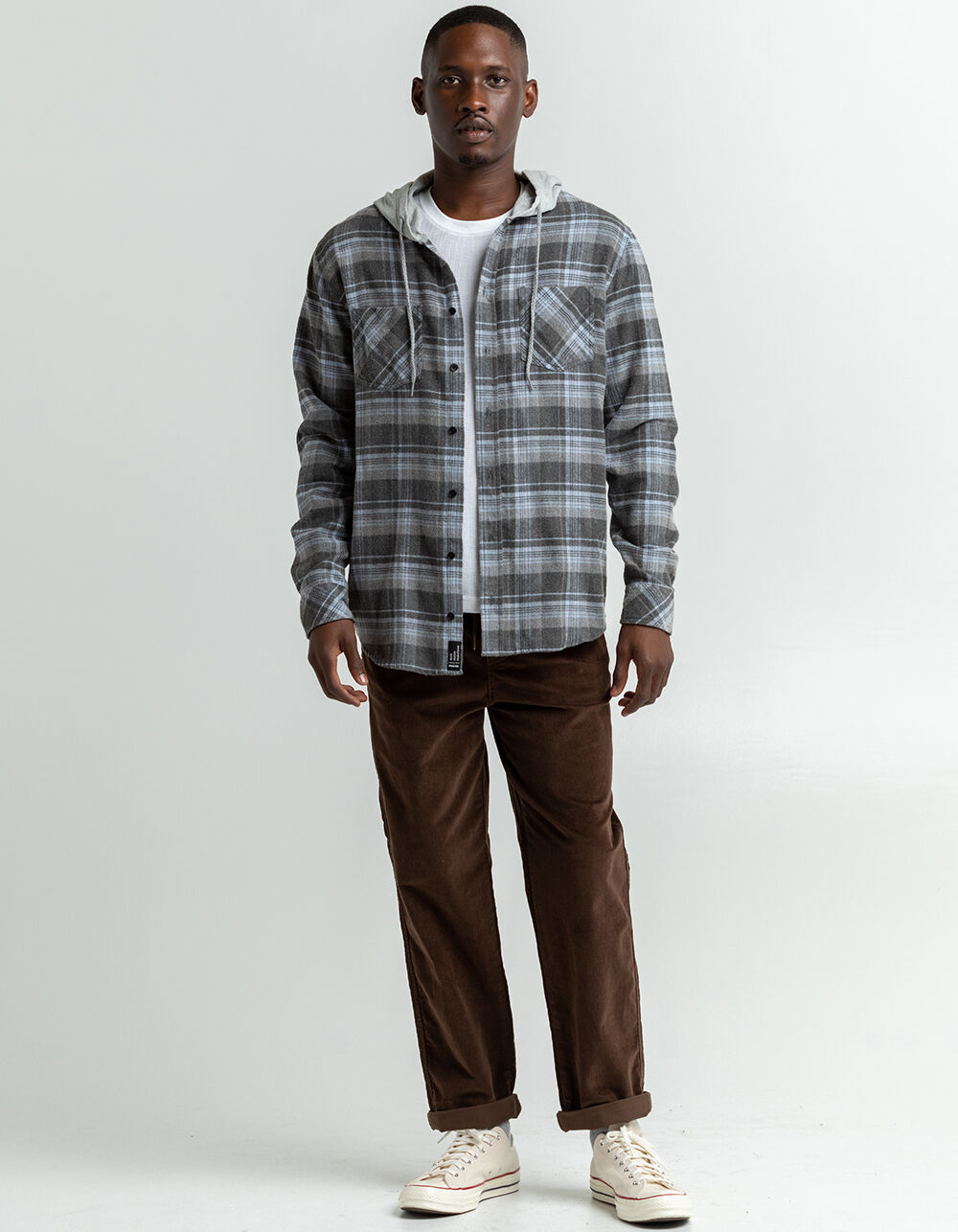 RSQ Mens Plaid Hooded Flannel - 286 | Tillys