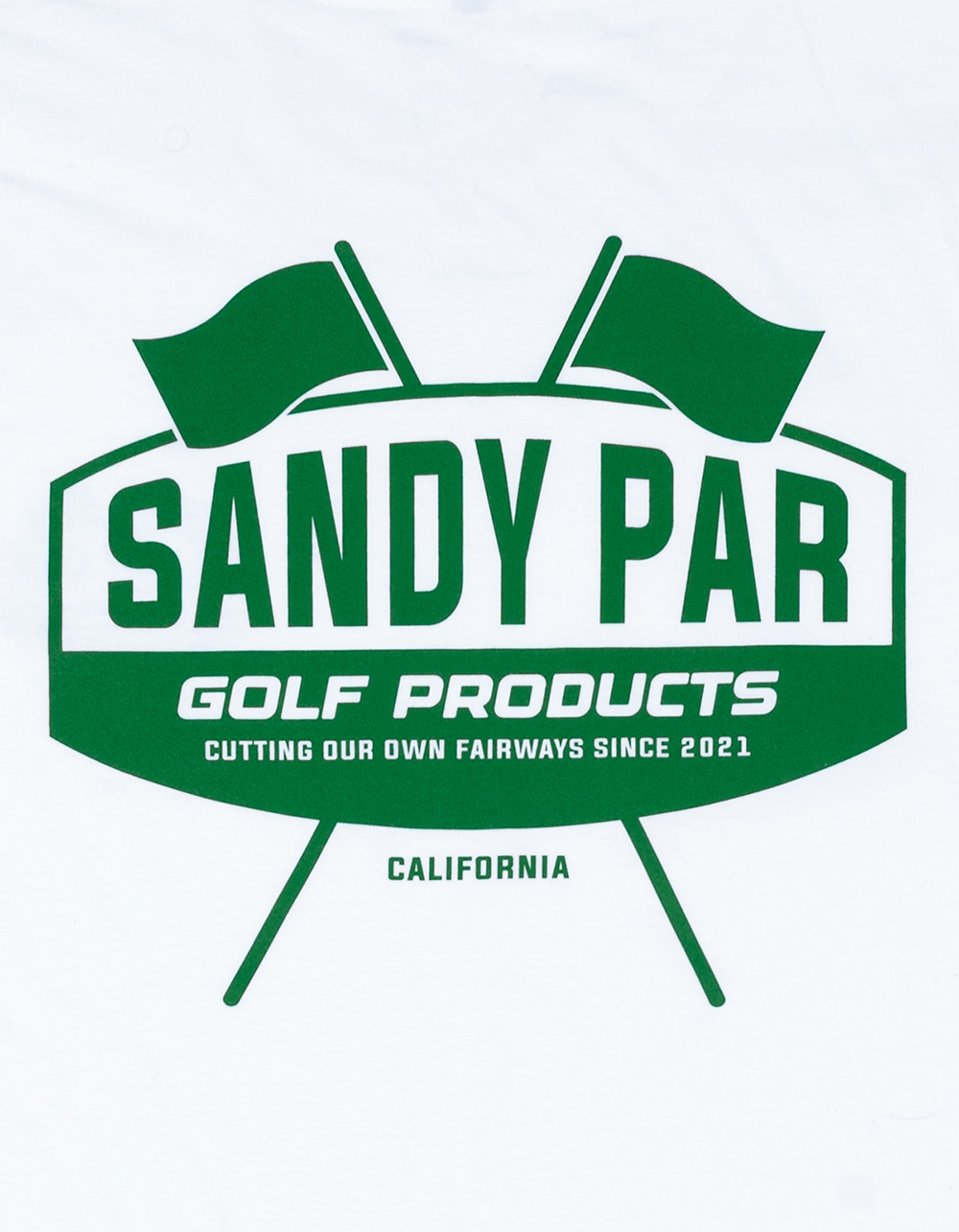 SANDY PAR Flags Mens Tee - WHITE