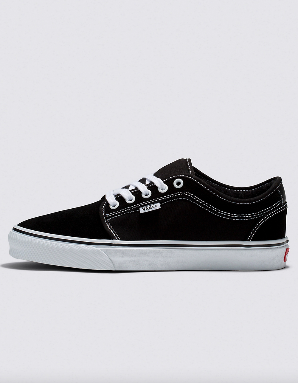 VANS Skate Chukka Low Mens Shoes BLK/WHT Tillys